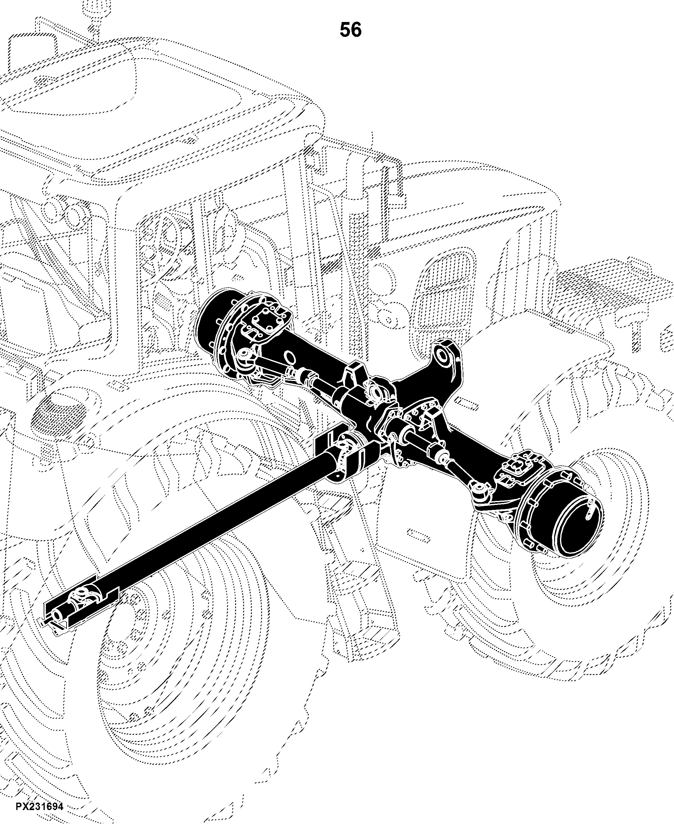 6110D (Tier 0) Tractor (S.N. -059999)(S.N. 060000- )(Worldwide Edition)