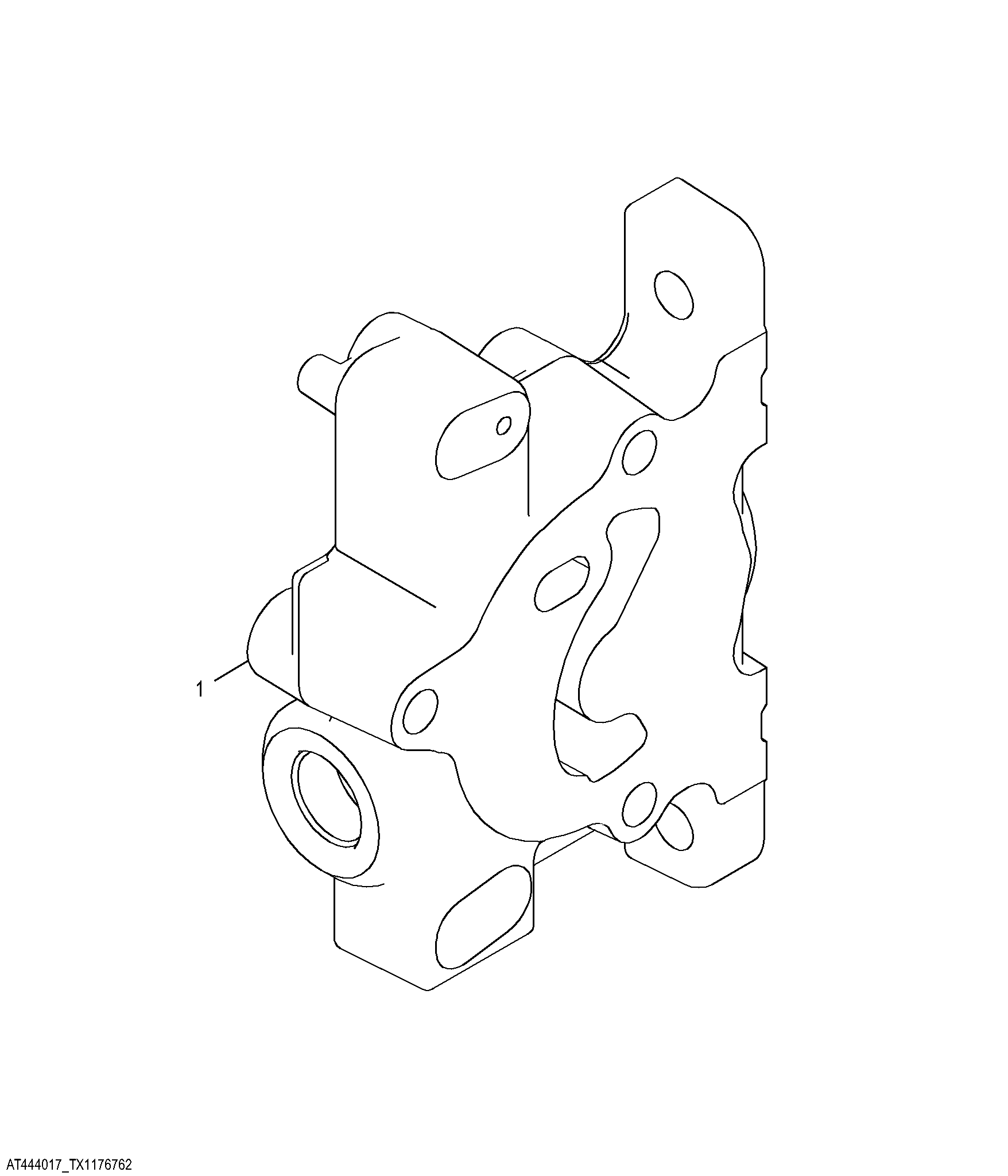Backhoe Outlet Section, Manual and Pilot