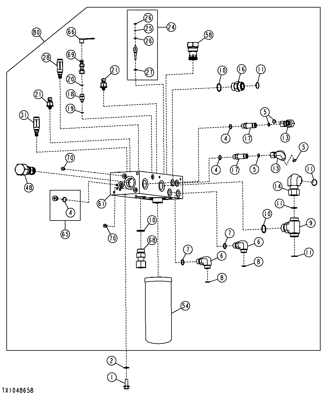 Hydrostatic Integrated Control Valve (Right And Rear)