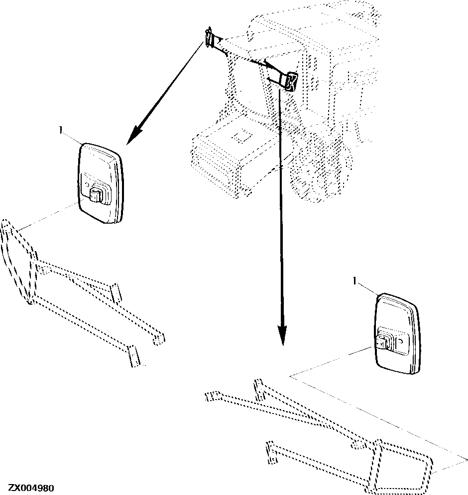 REAR VIEW MIRROR - ELECTRICAL ADJUSTMENT