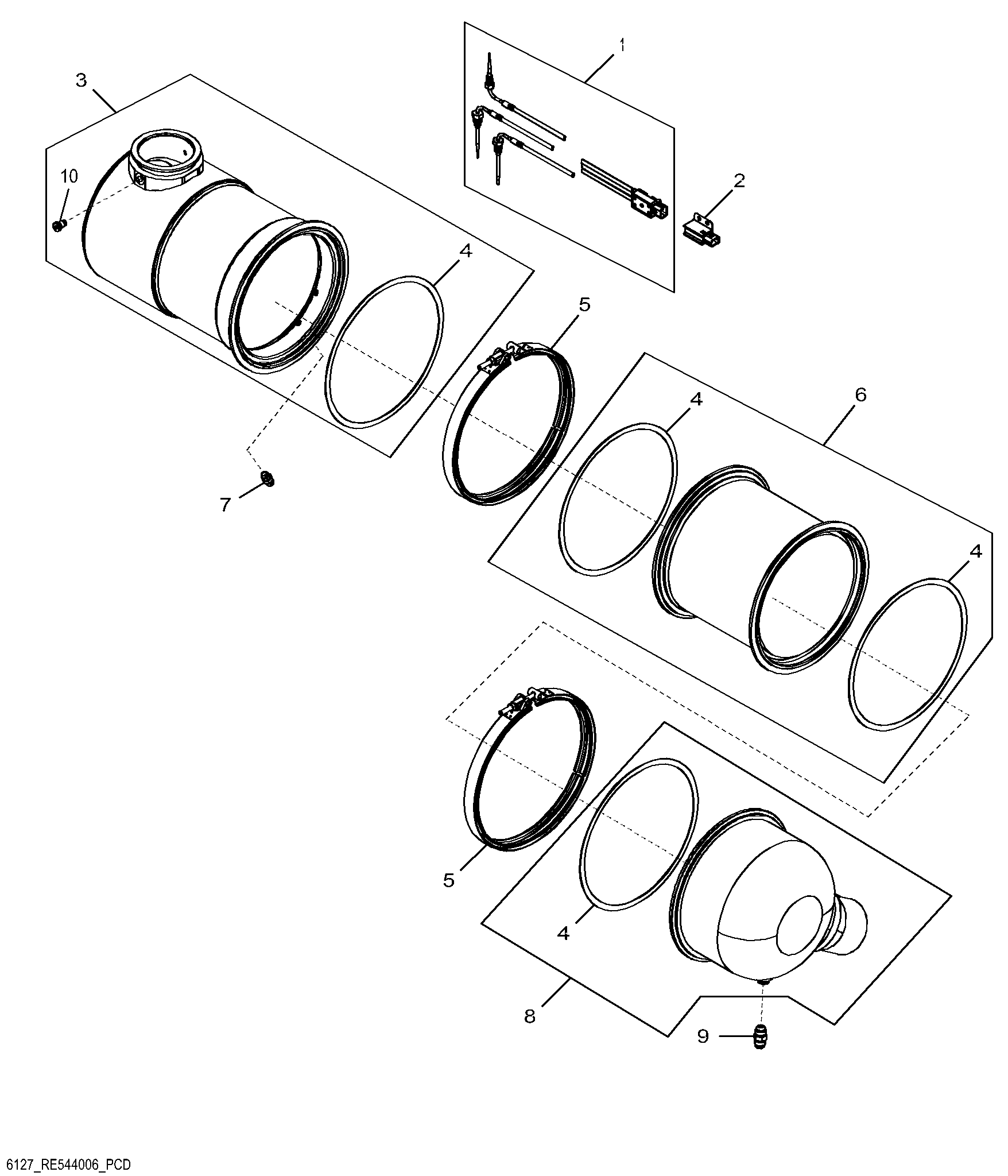 6127 Exhaust Filter / Diesel Particulate Filter