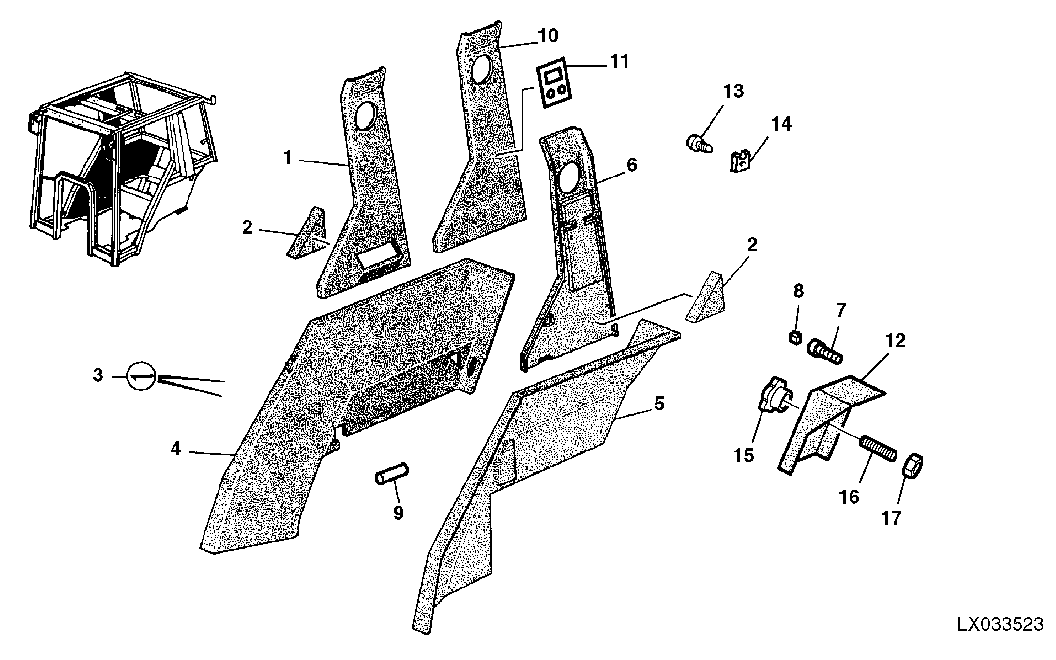 FENDER AND POST PANELS FOR REVERSHIFT OR EHS