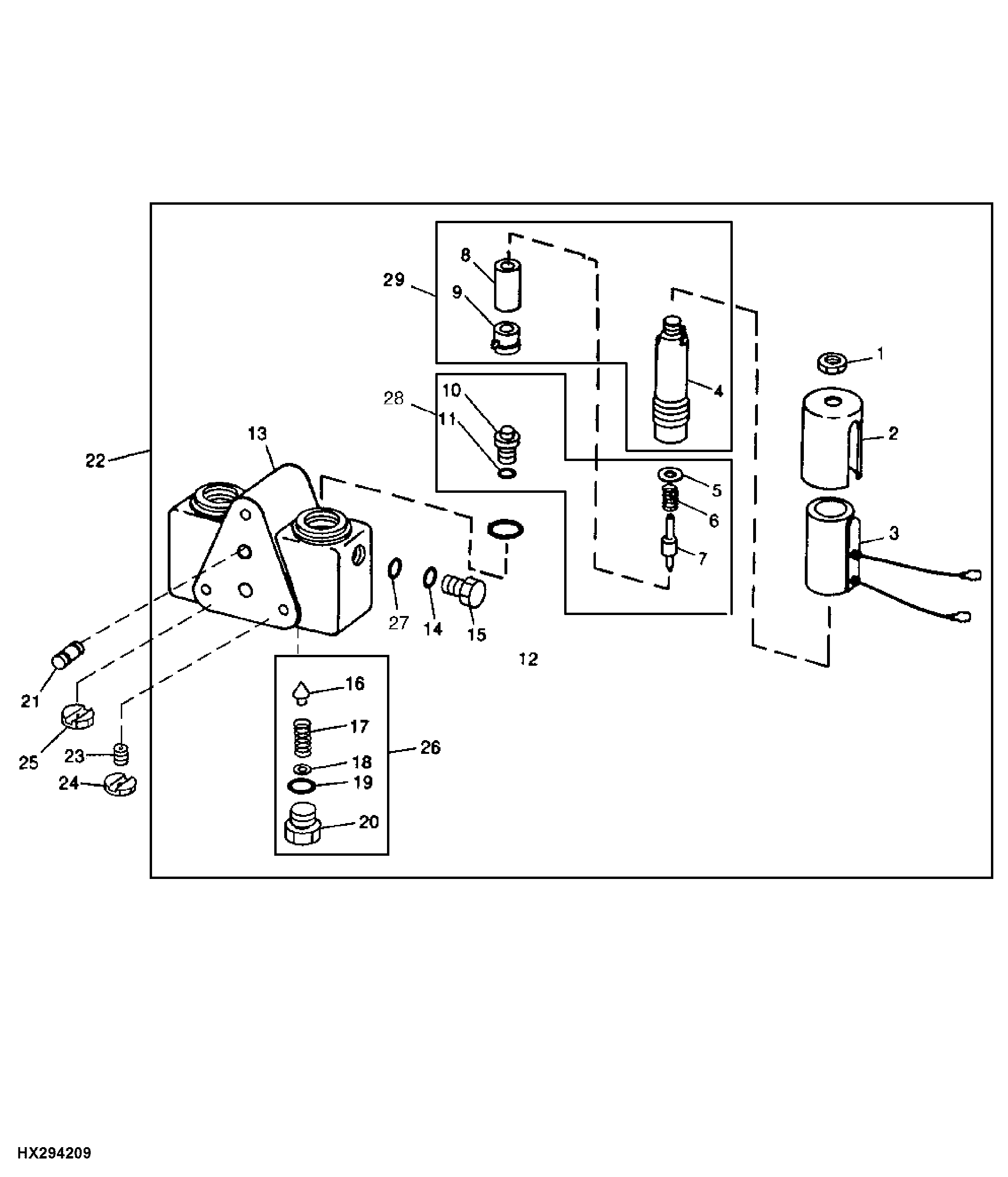 SOLENOID CONTROL VALVE FOR REEL LIFT / VARIABLE AND CYLINDER SPEED