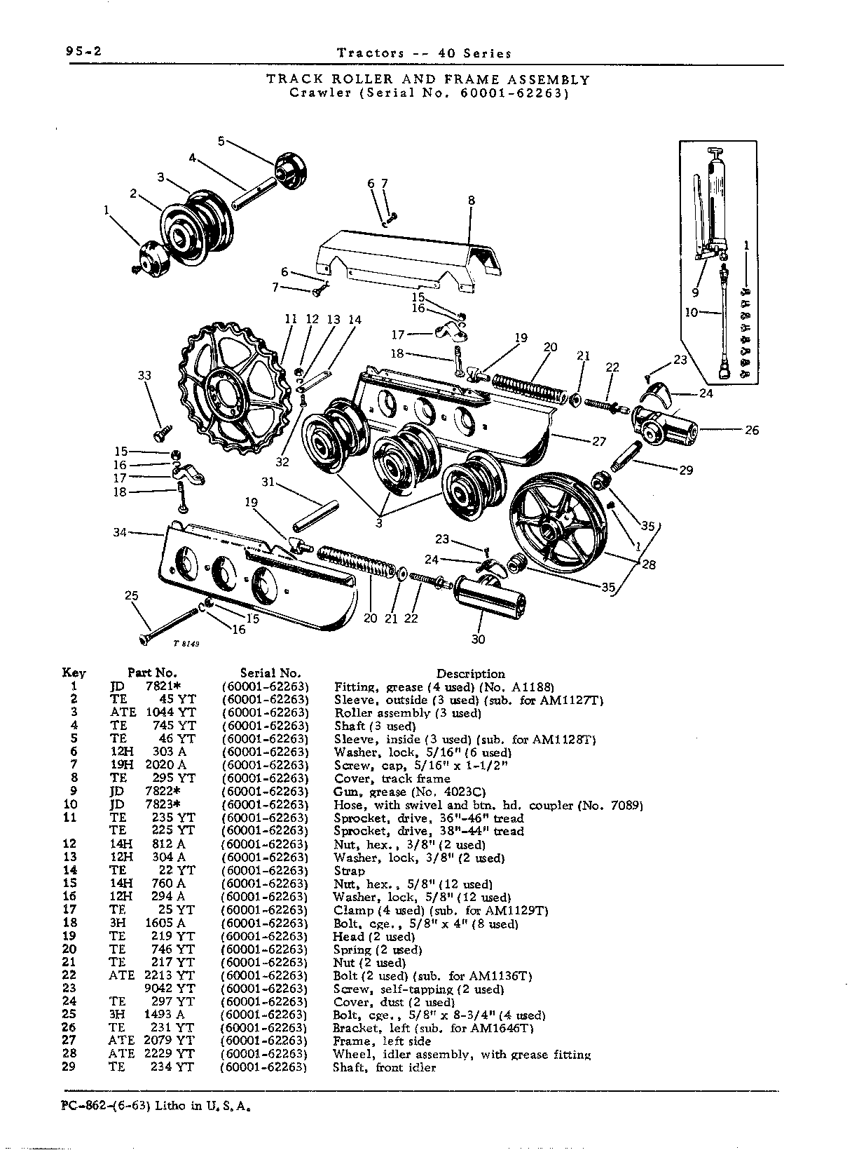 Frame assembly, track (C)