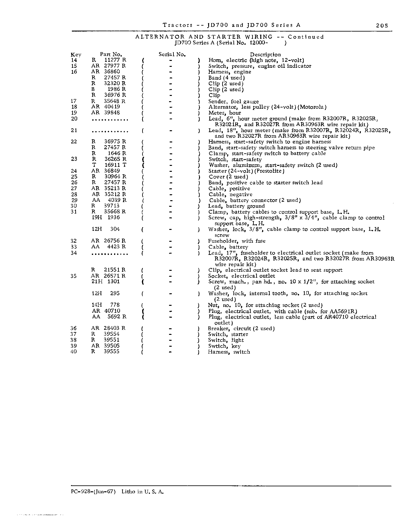 Electrical System (Continued)