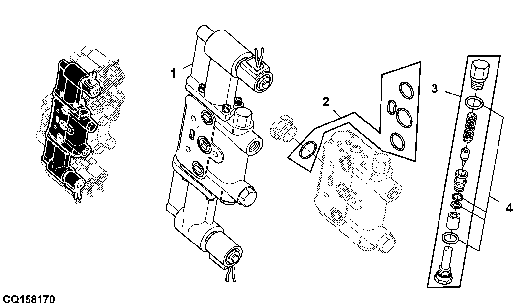 SECONDARY VALVE STACK - UNLOADING AUGER ENGAGEMENT