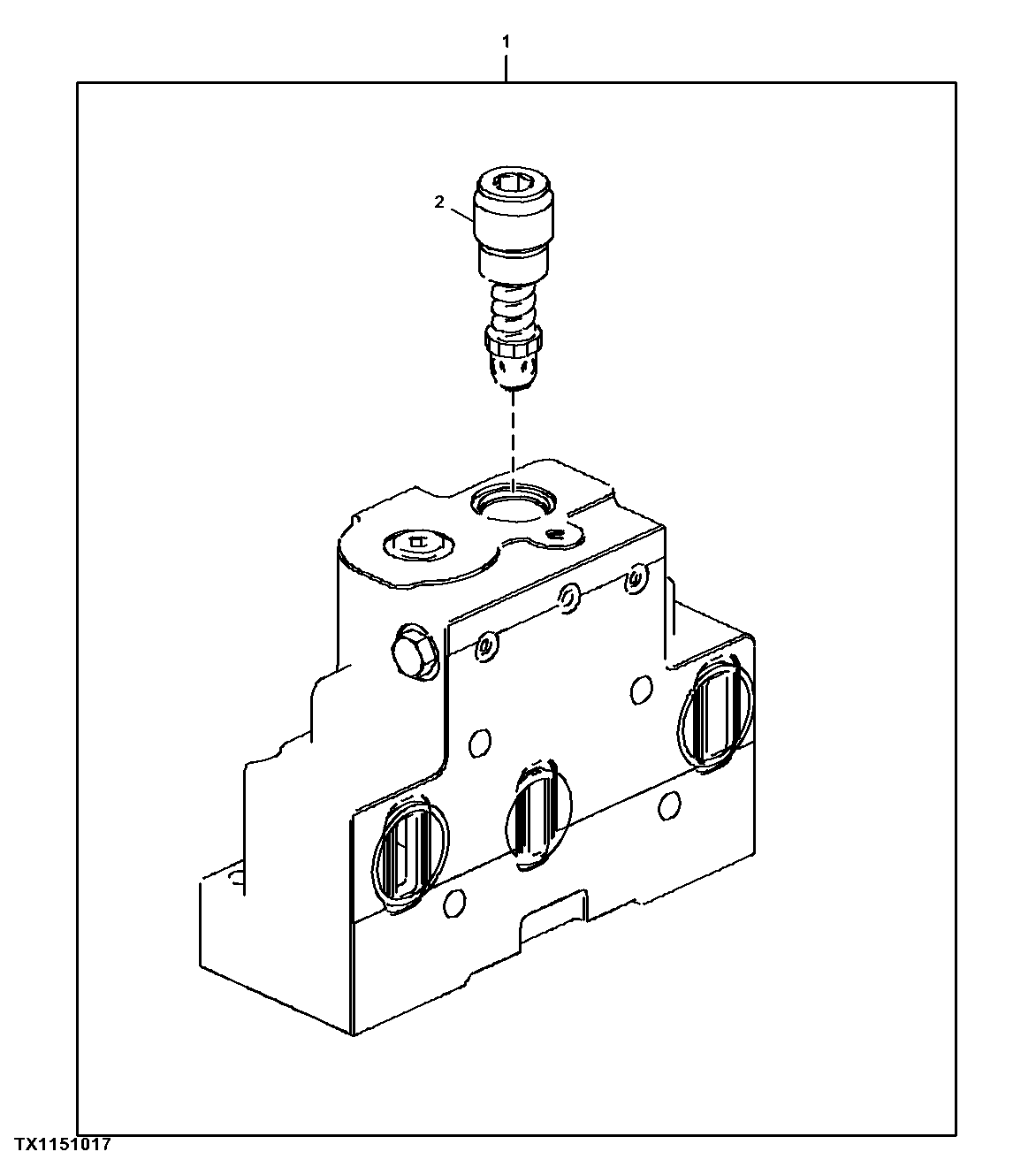 Loader Control Valve, Inlet Section