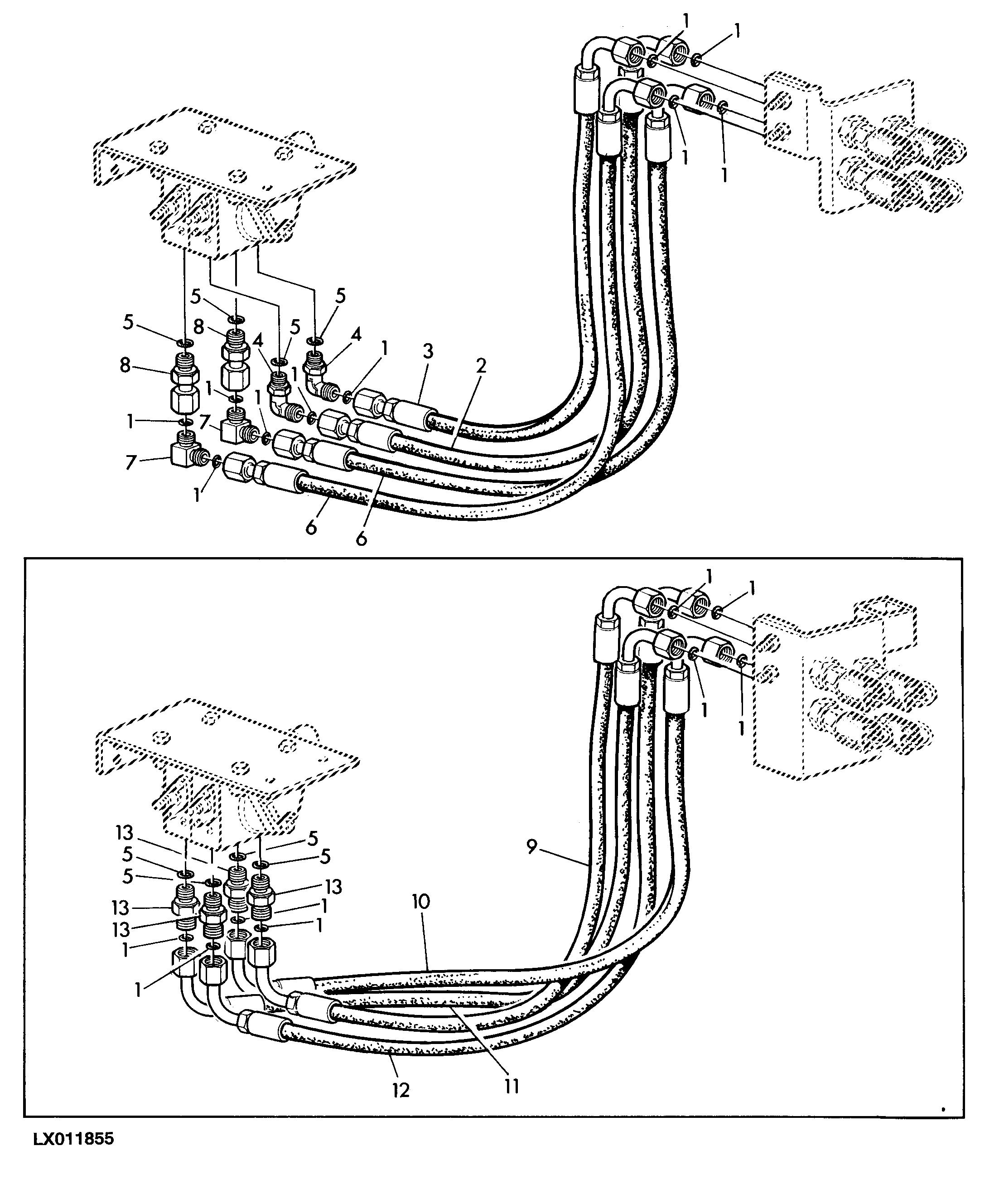 Oil Lines For Quick Couplers (Front Loader)