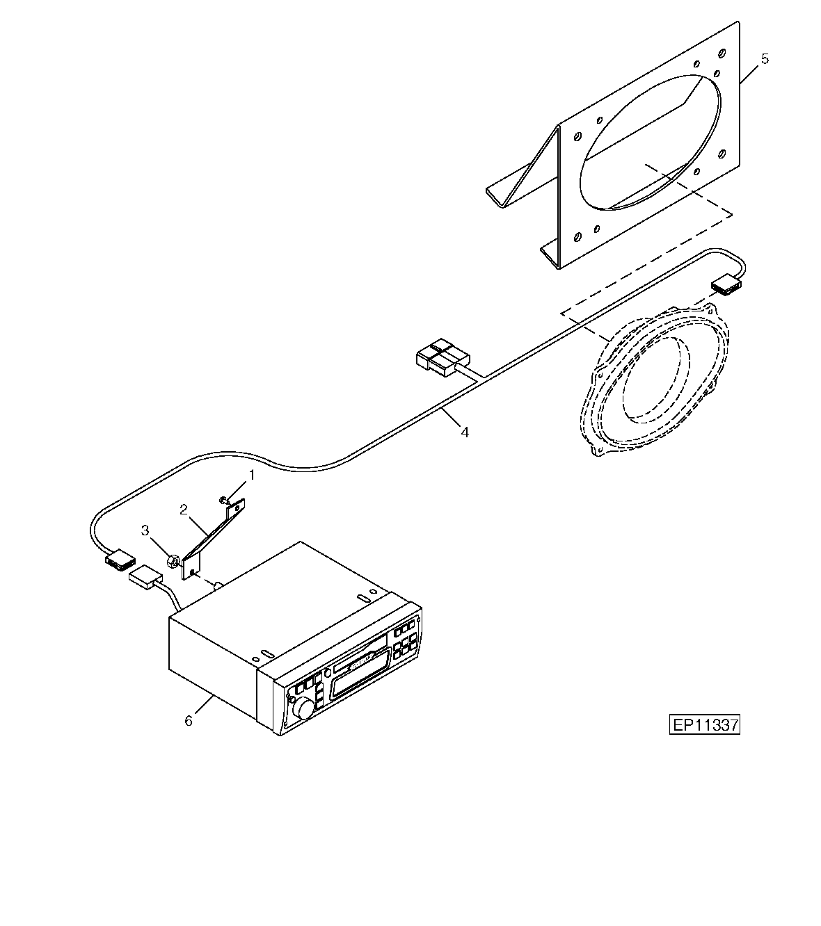 Radio (Delco), Bracket and Support ( - 163100)
