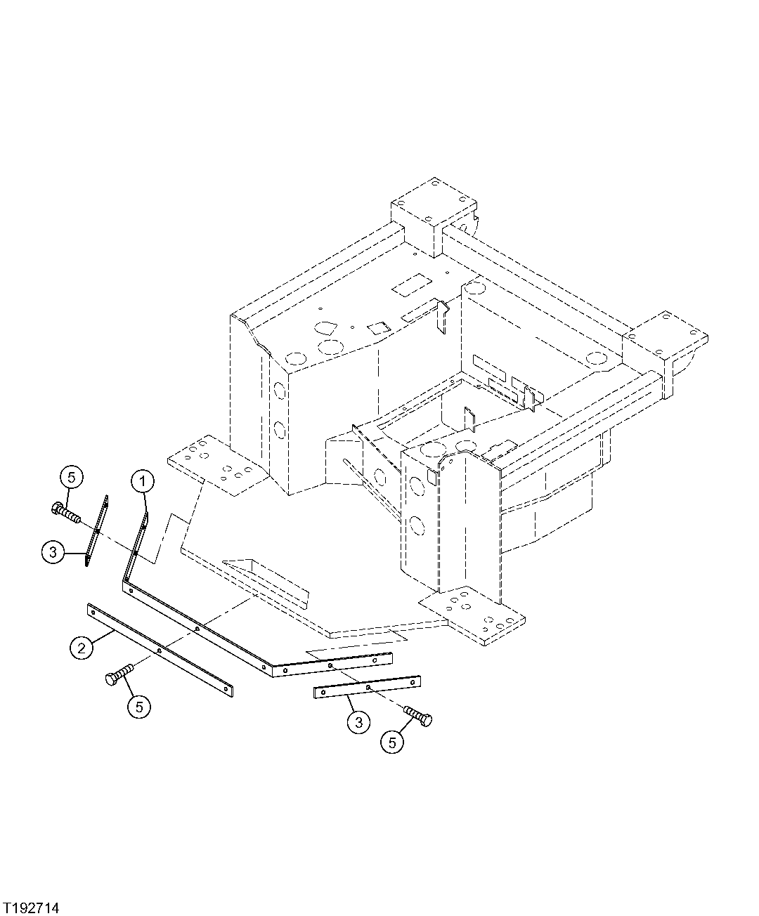 OPERATOR PLATFORM SEALS (WITH WOODCHIP OR WASTE HANDLER PACKAGE)