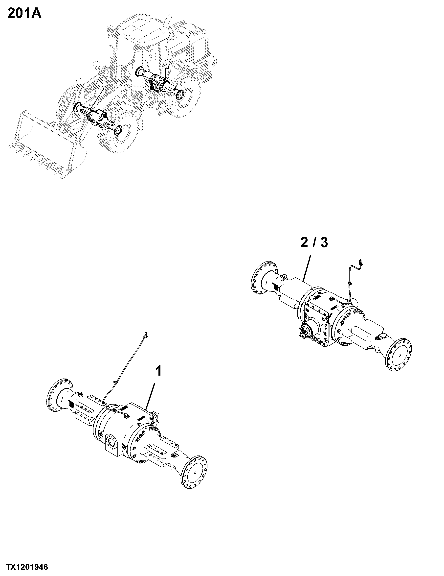 0201 Drive Axle Housing and Support (Including Final Drives)