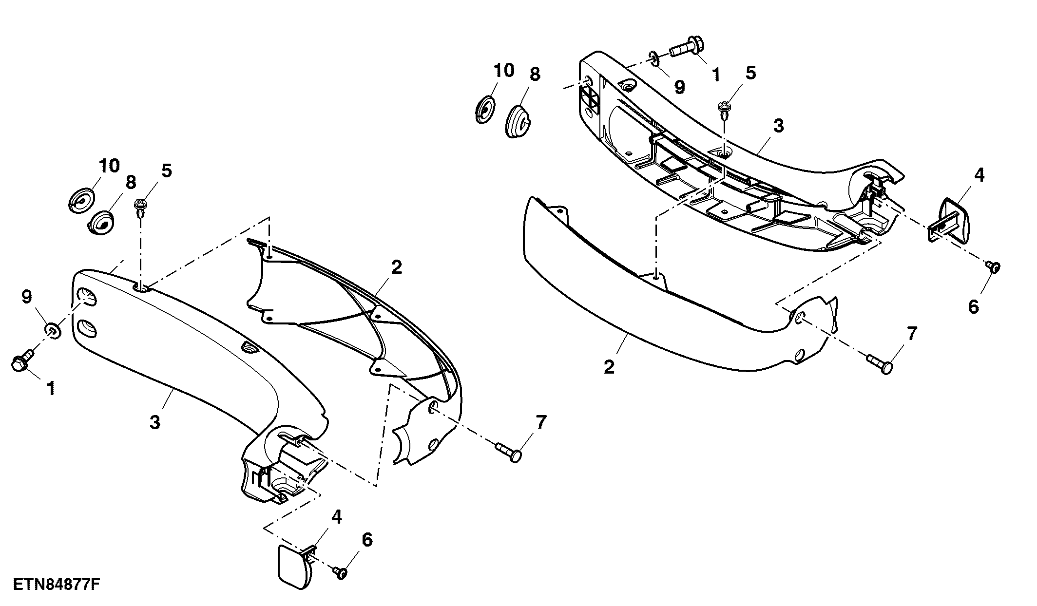 Bracket, Turn Signal Lights / Position Lights, Cab Front