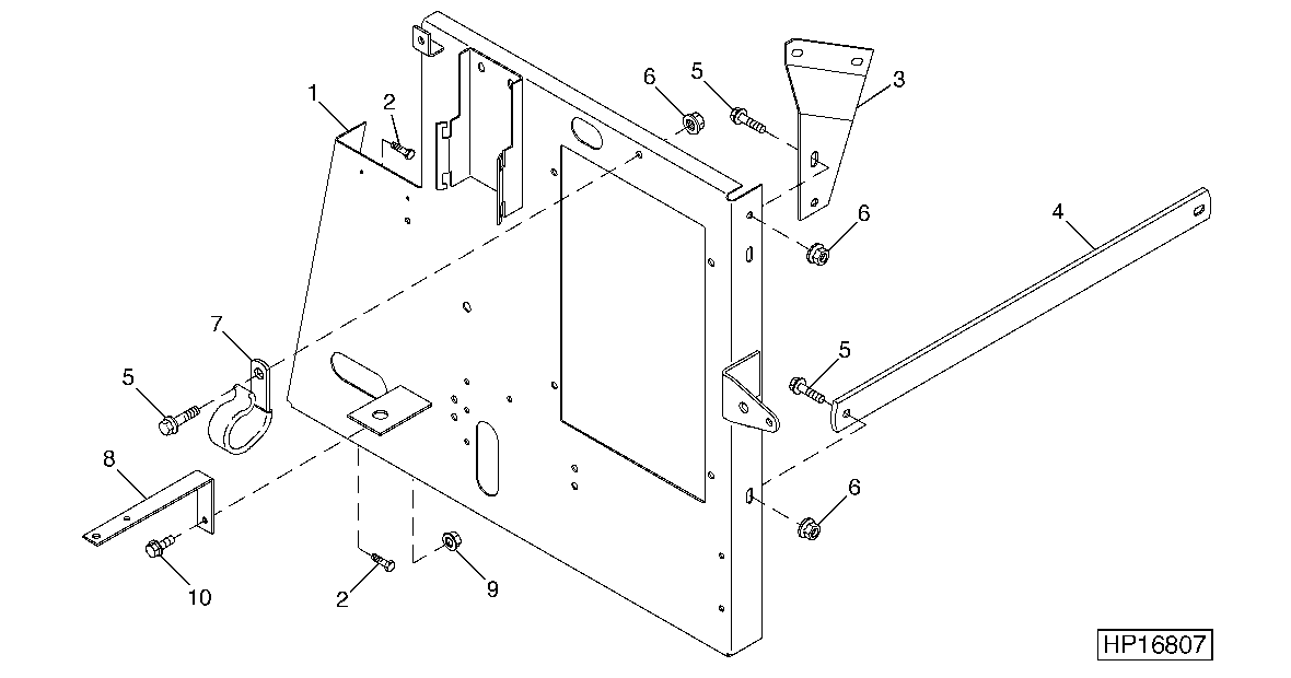 CENTRAL ELECTRONICS BOARD SUPPORT AND BRACKETS