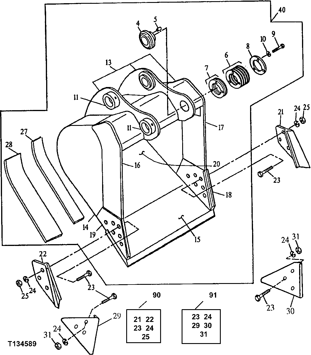 GENERAL PURPOSE HIGH CAPACITY BUCKET (SEE FOOTNOTE)