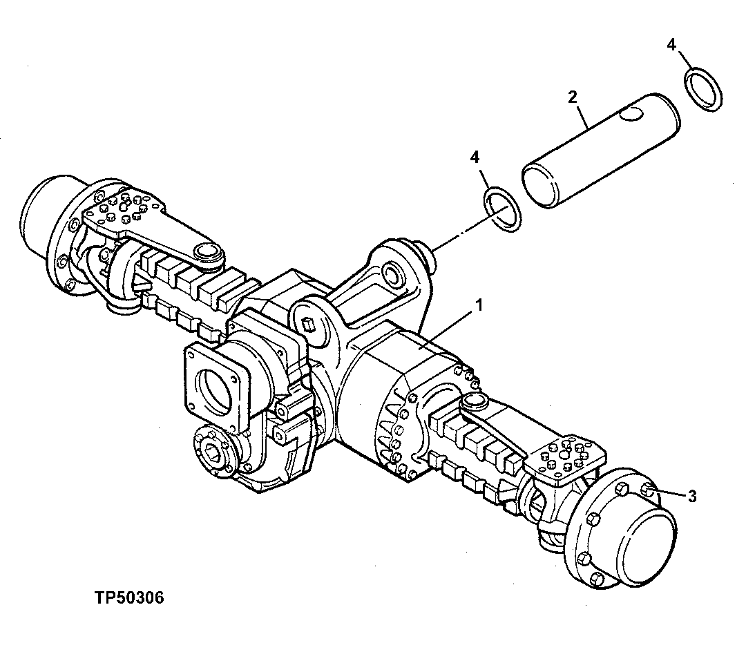 REAR AXLE WITH DIFFERENTIAL