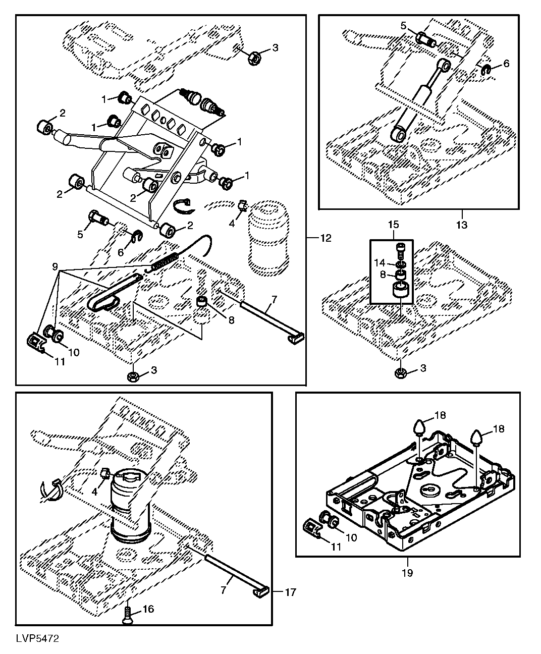 DELUXE AIR SEAT (SEAT SUSPENSION) (WITH CAB)
