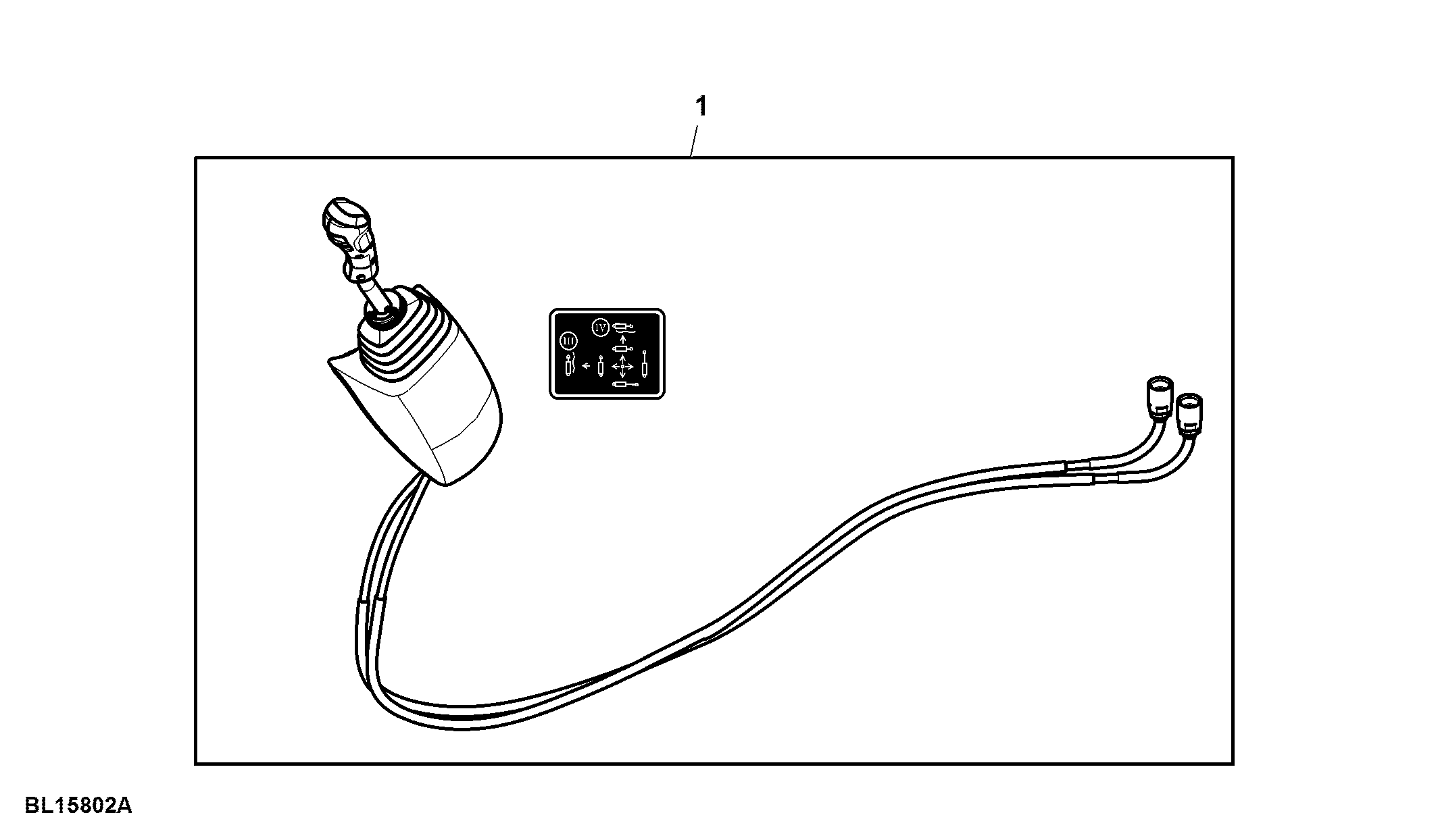Attachment, Multi Function Lever, Mechanical SCV, Position III / IV