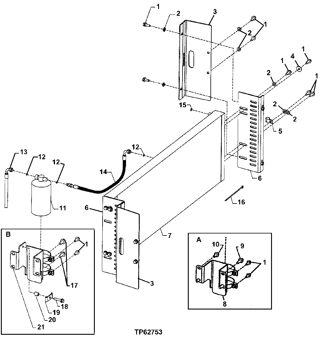 CONDENSER, RECECIVER-DRIER AND HOSES (567057 - 581927)