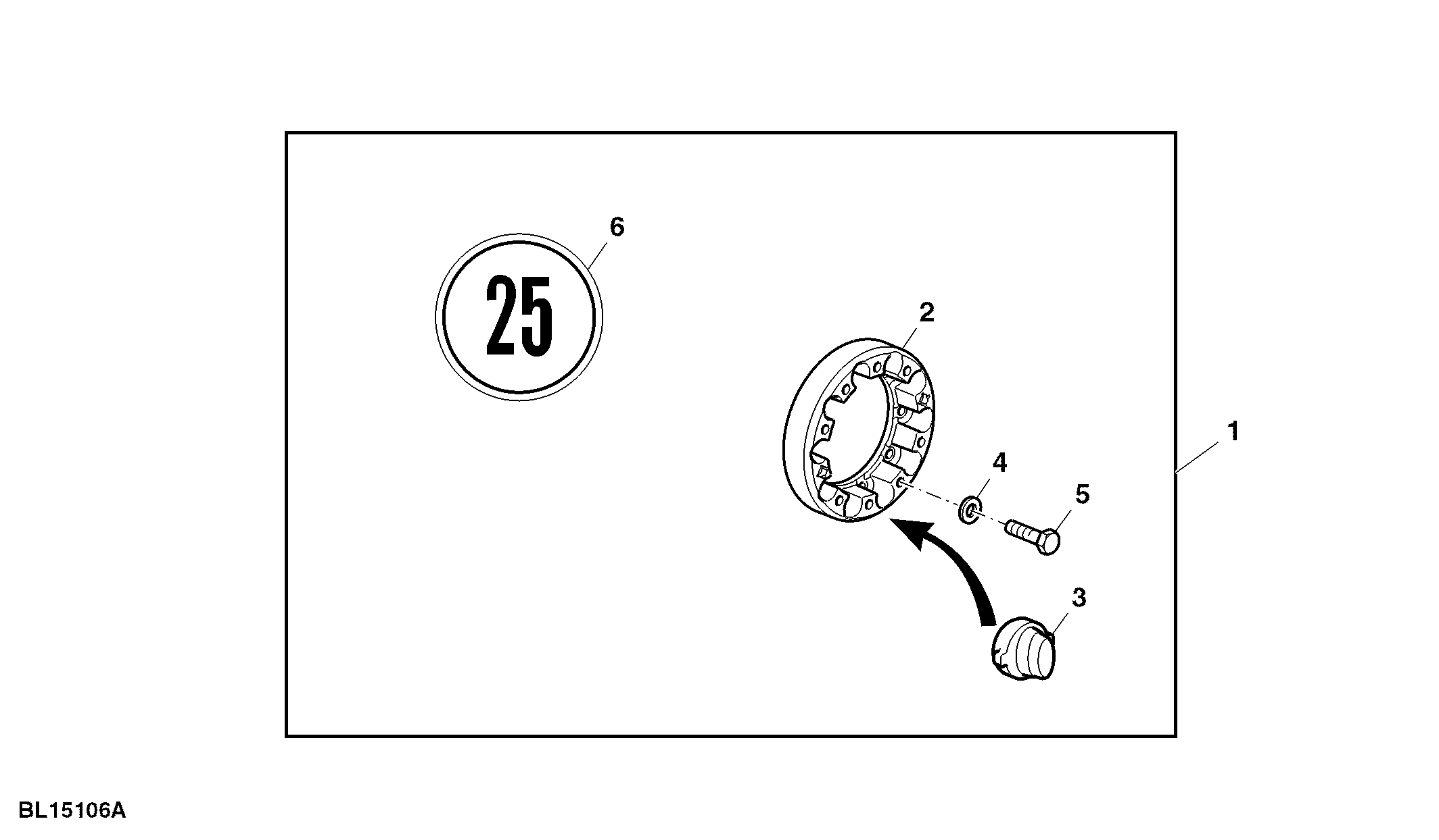 Hub Extension, 94 mm, Front, Tread Adjustment, Attachment