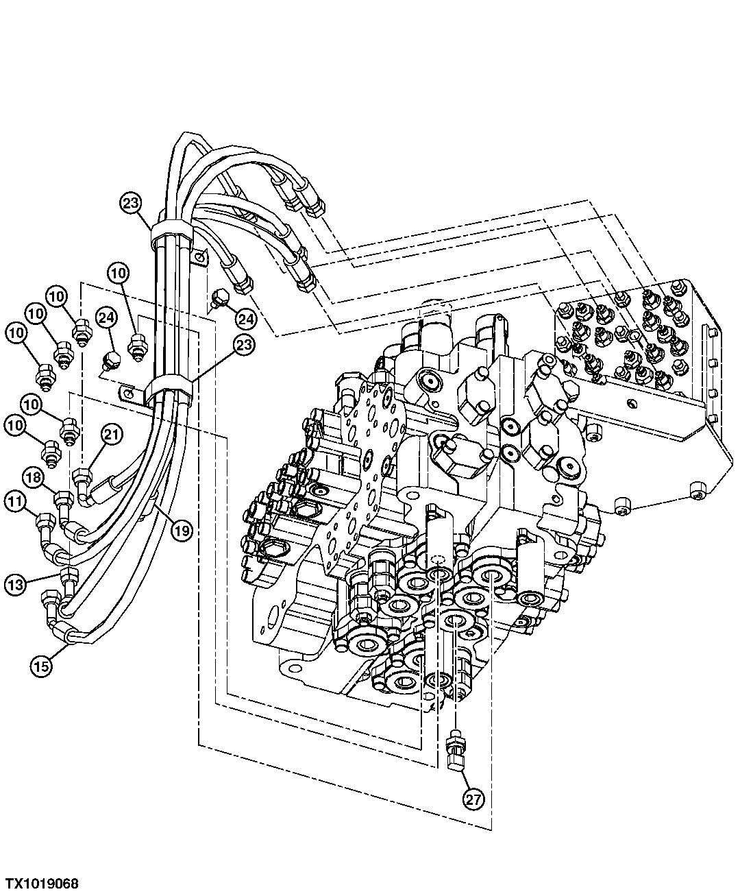 Pilot Lines (Control Valve Bottom To Pilot Signal Manifold)