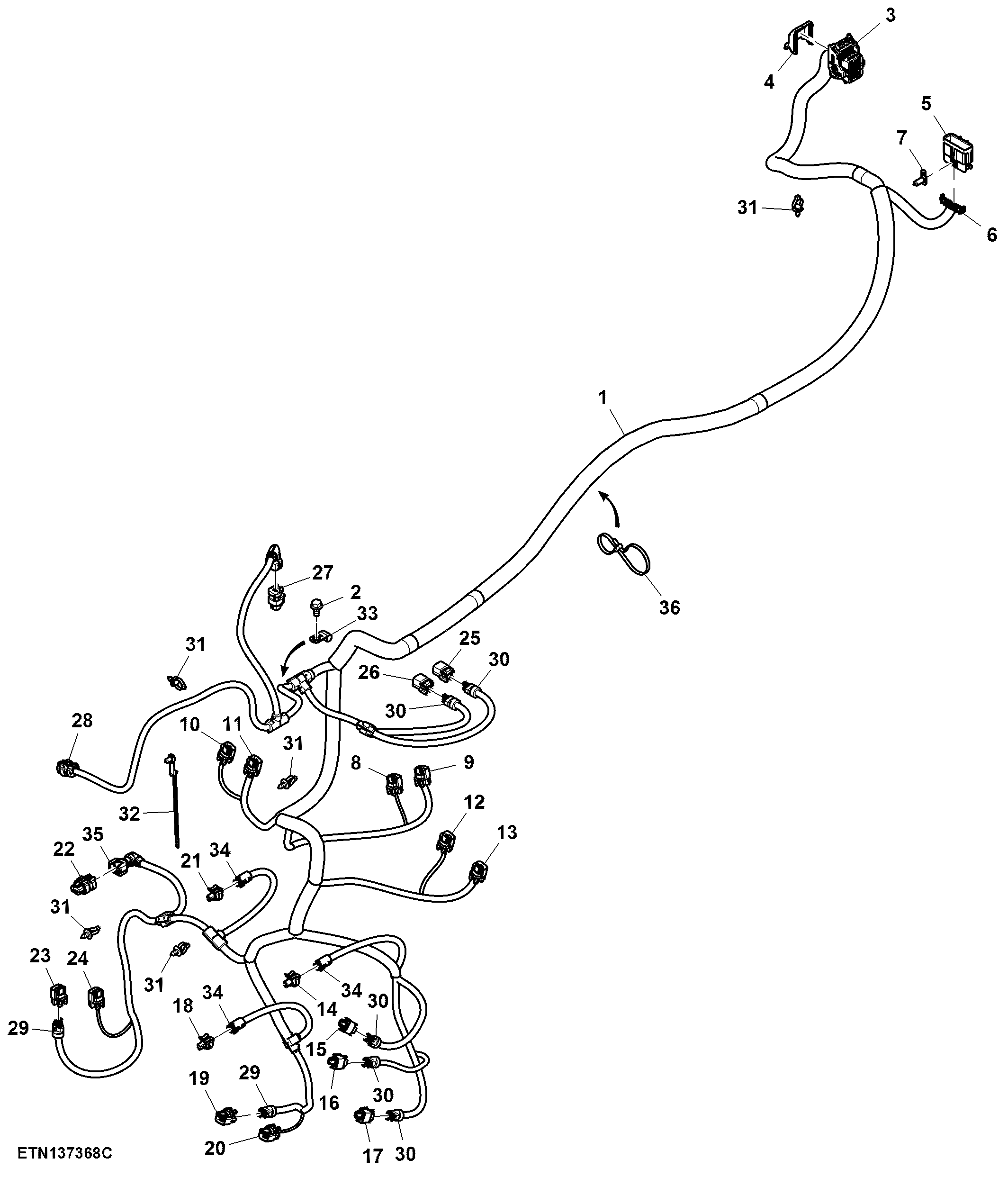 Wiring Harness, e23™ Transmission ( - 100464)