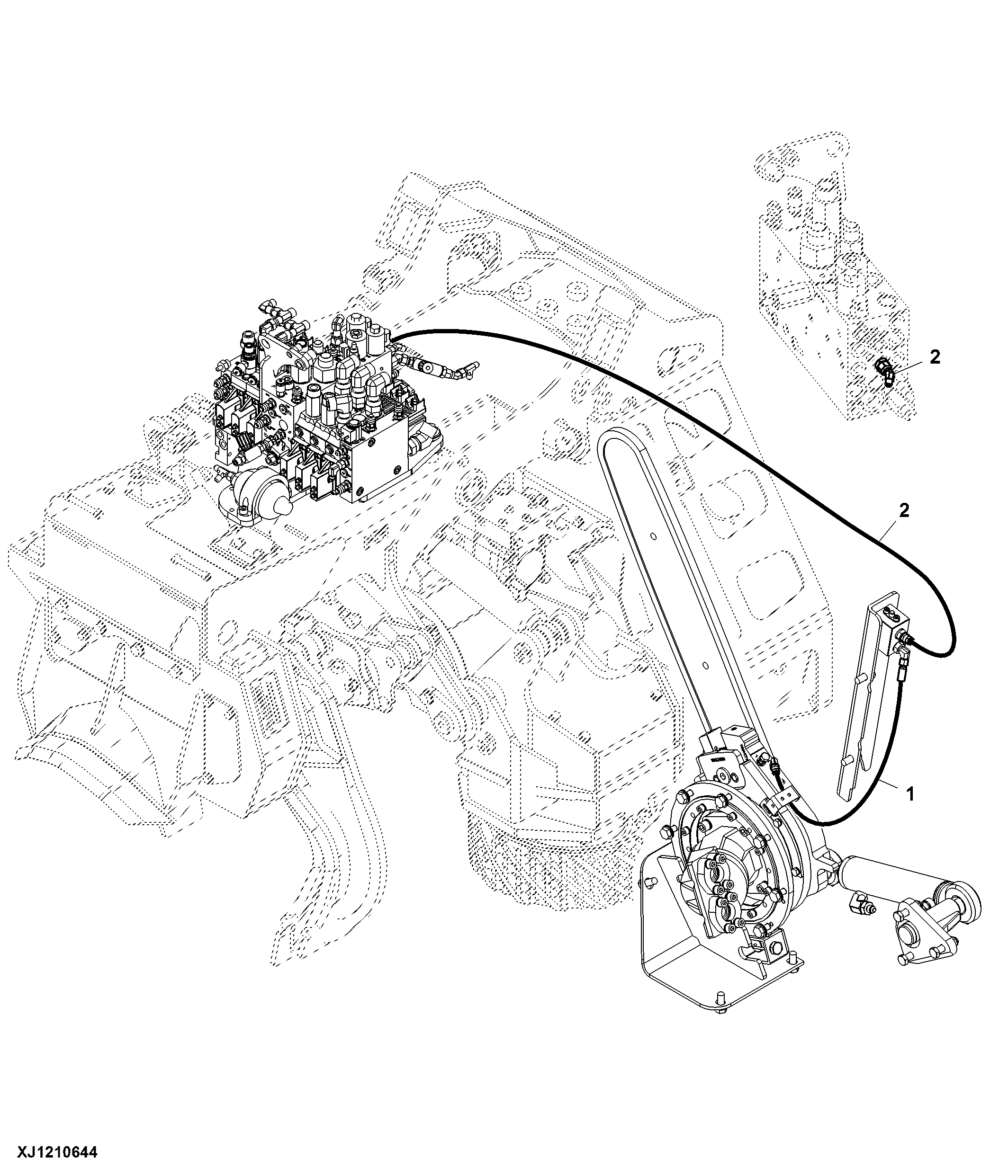 Auto-tension Hoses - 3/4 Main-saw