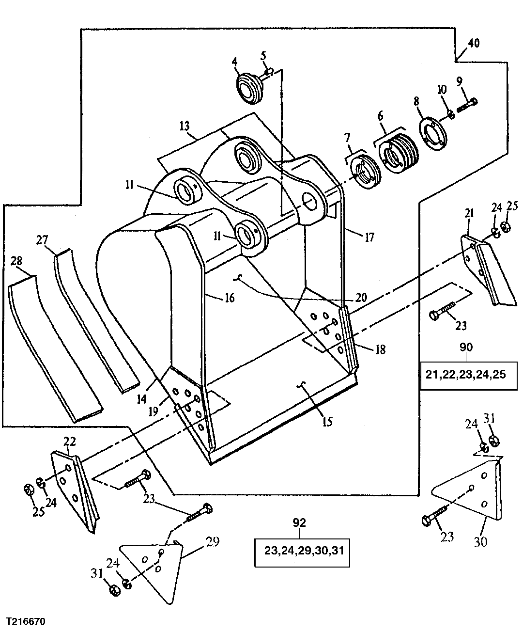 General Purpose Bucket (Also Order Bucket Tooth Assemblies)