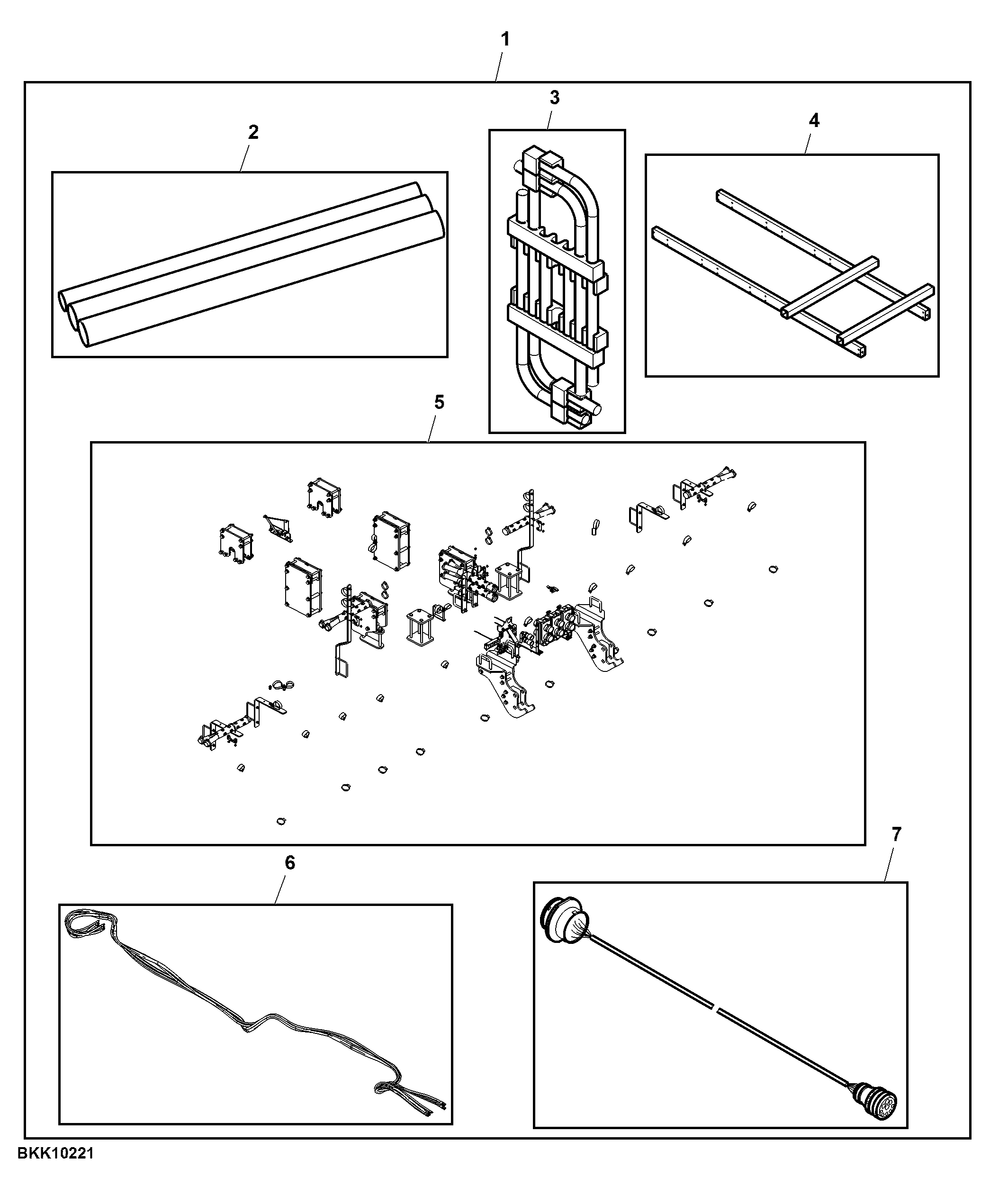 Attachment, Air Distribution Package, 12 Row, Tow-Behind Cart