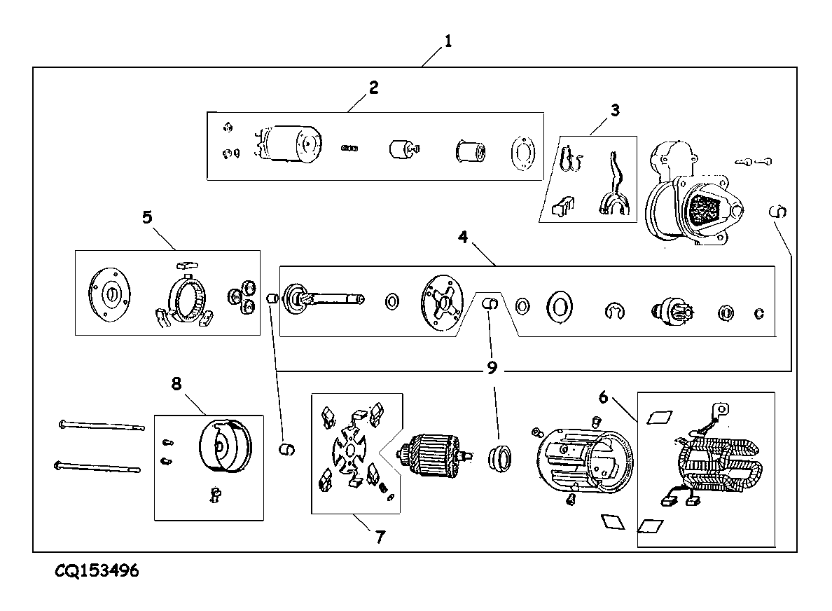 MOTOR DE PARTIDA (COMPONENTES) - PRESTOLITE