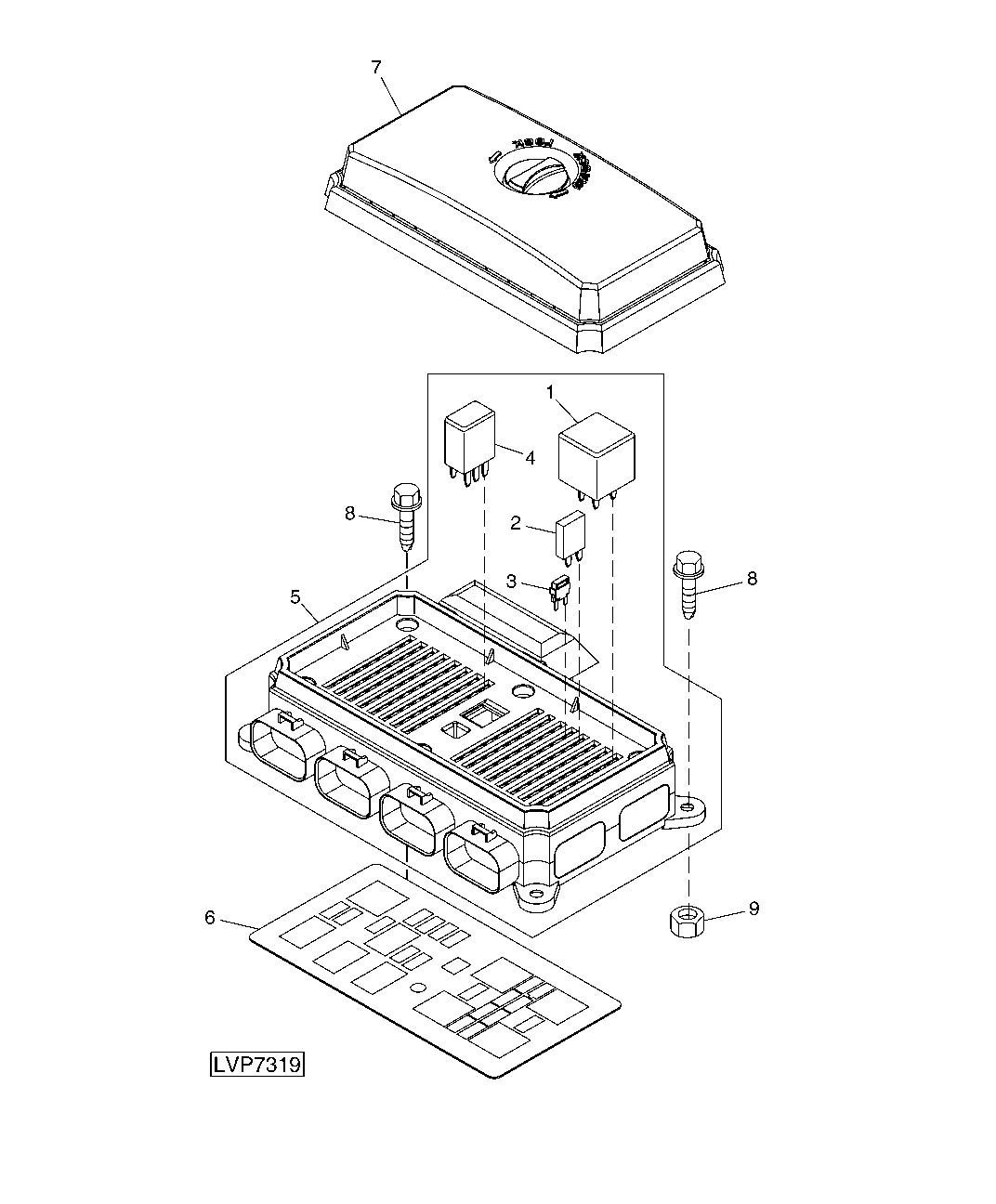 VEC LOAD CENTER ASSEMBLY AND MOUNTING (STRADDLE MOUNT)