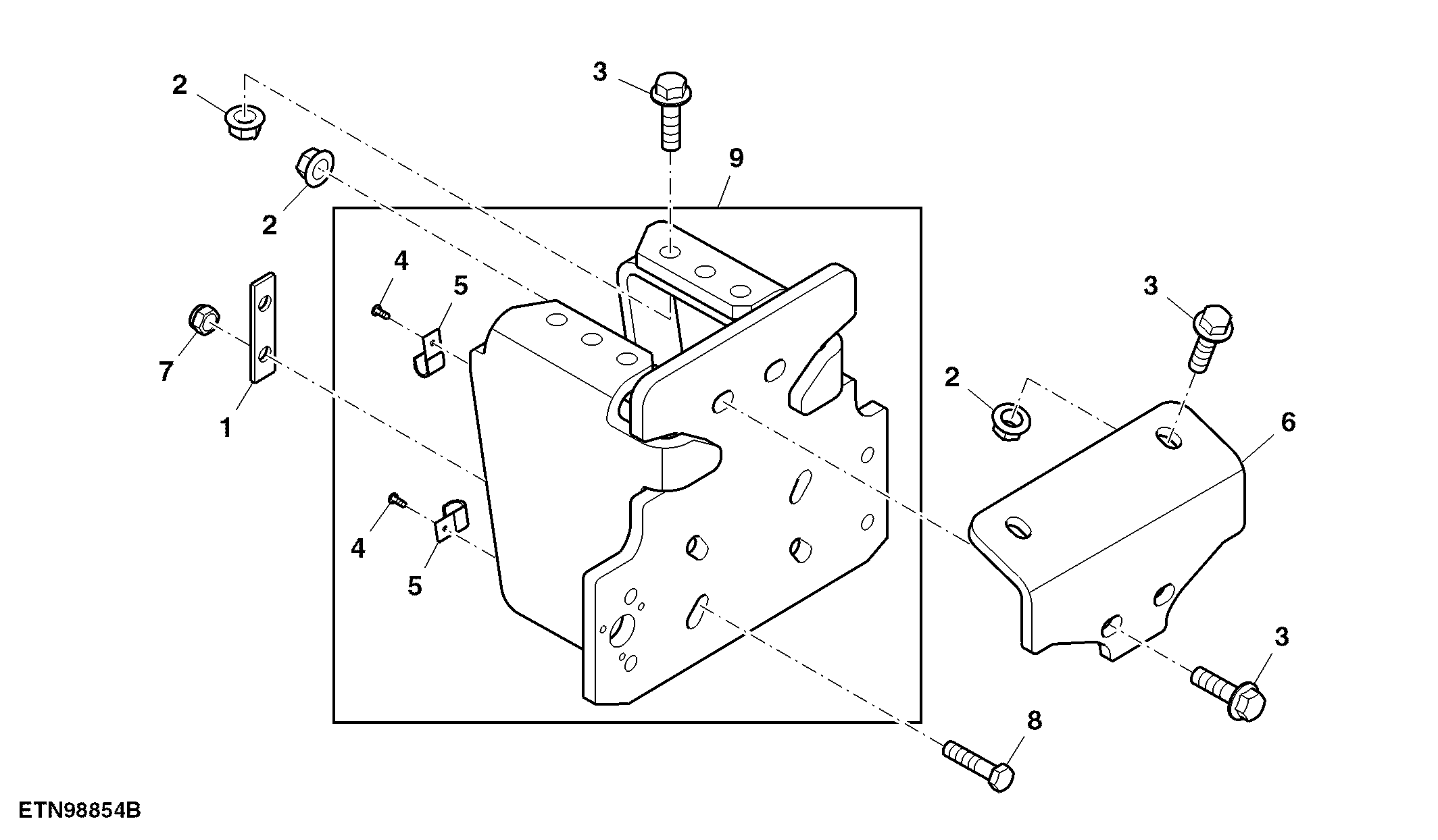 Trailer Hitch Mounting Hardware (755001 - )