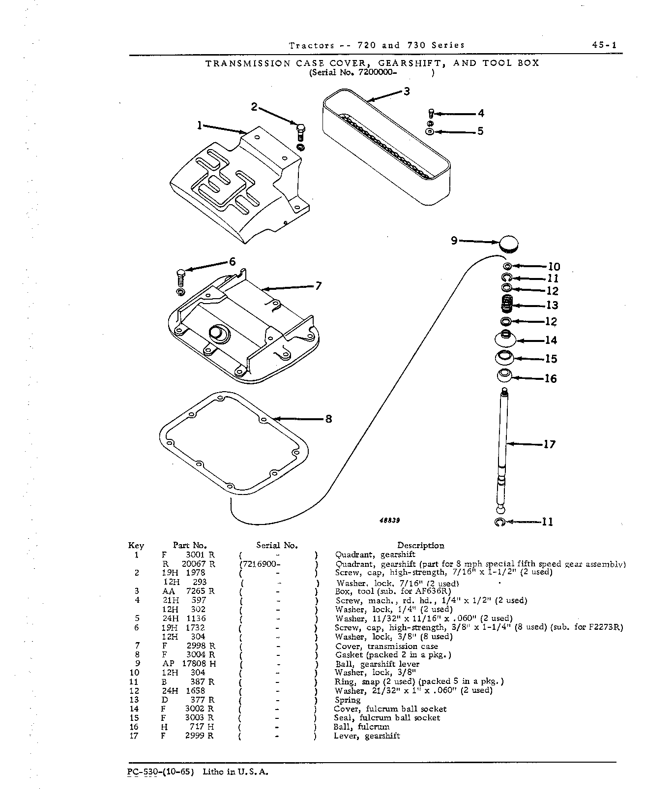 Cover, transmission case