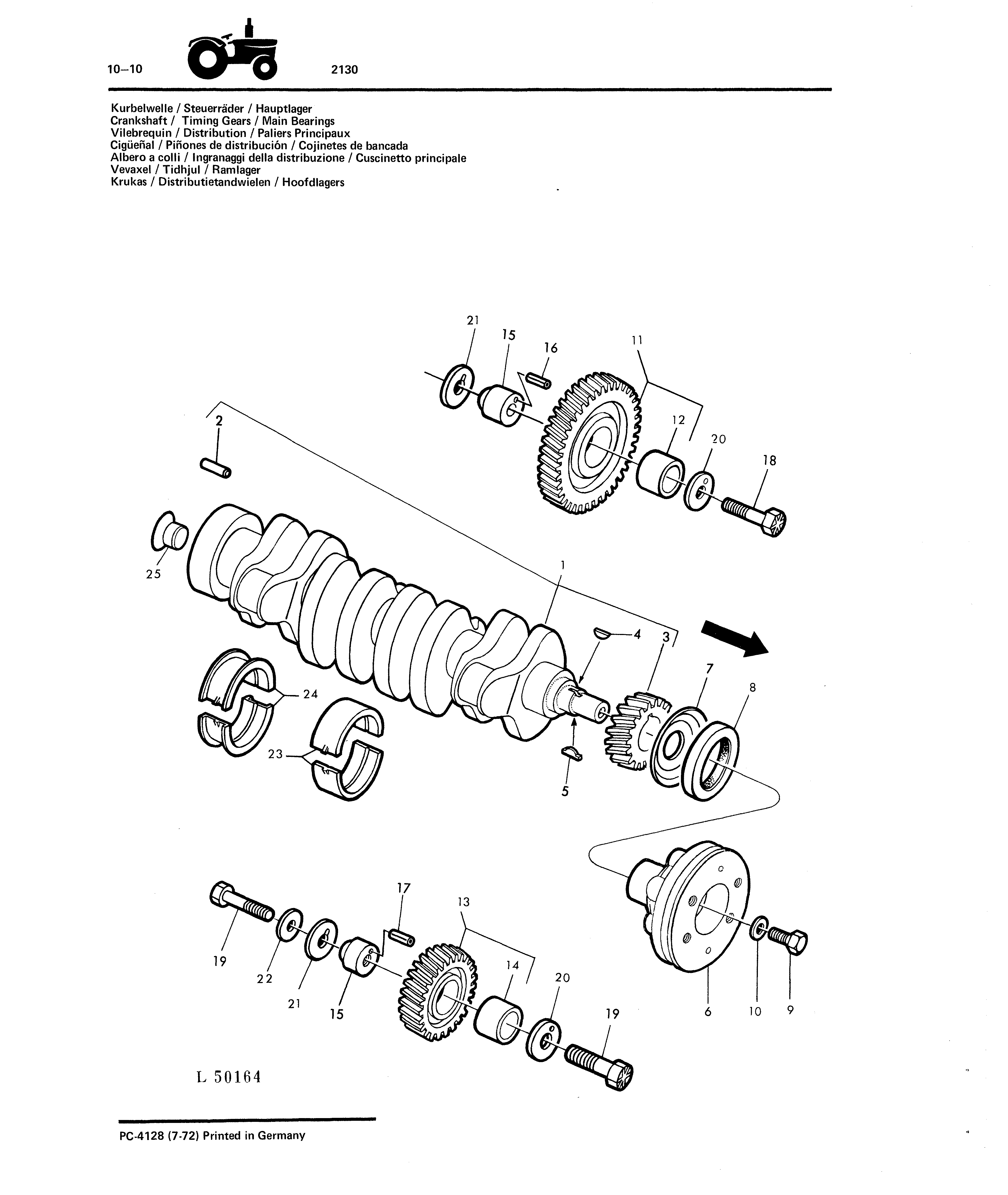 Crankshaft / Timing Gears / Main Bearings