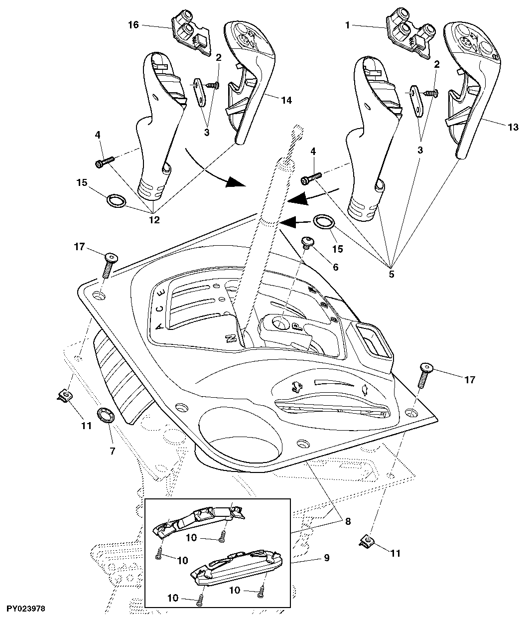 RANGE SHIFT COMPONENTS (POWRQUAD PLUS OR AUTOQUAD PLUS)