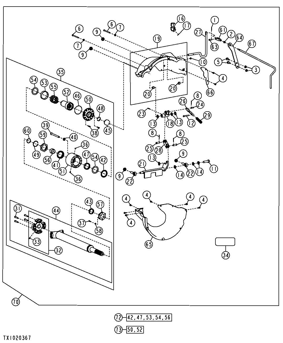 TRANSMISSION DISCONNECT CONTROL LINKAGE - FIELD KIT (748H)