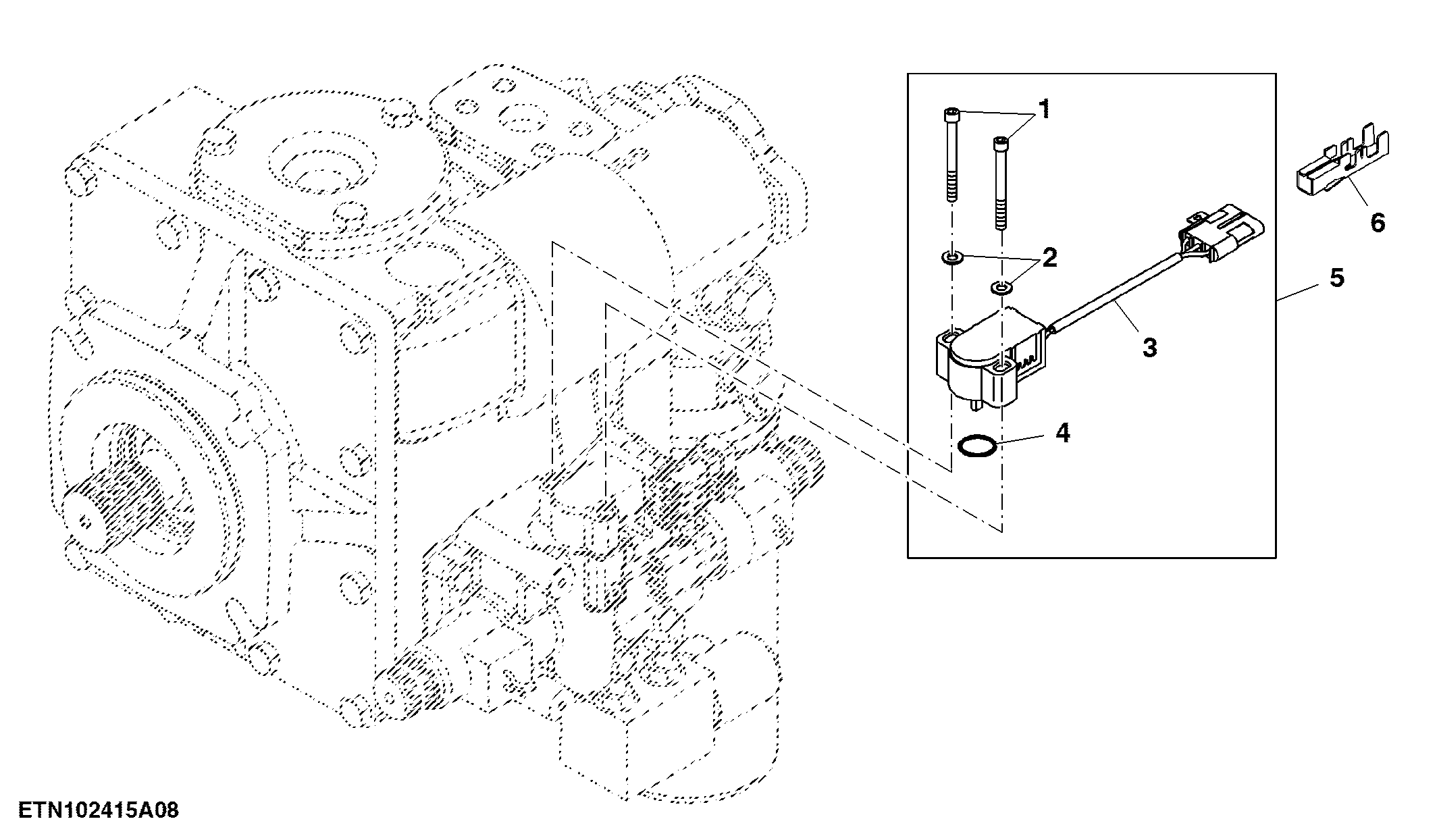 Position Sensor for Hydrostatic Drive Displacement Control Valve