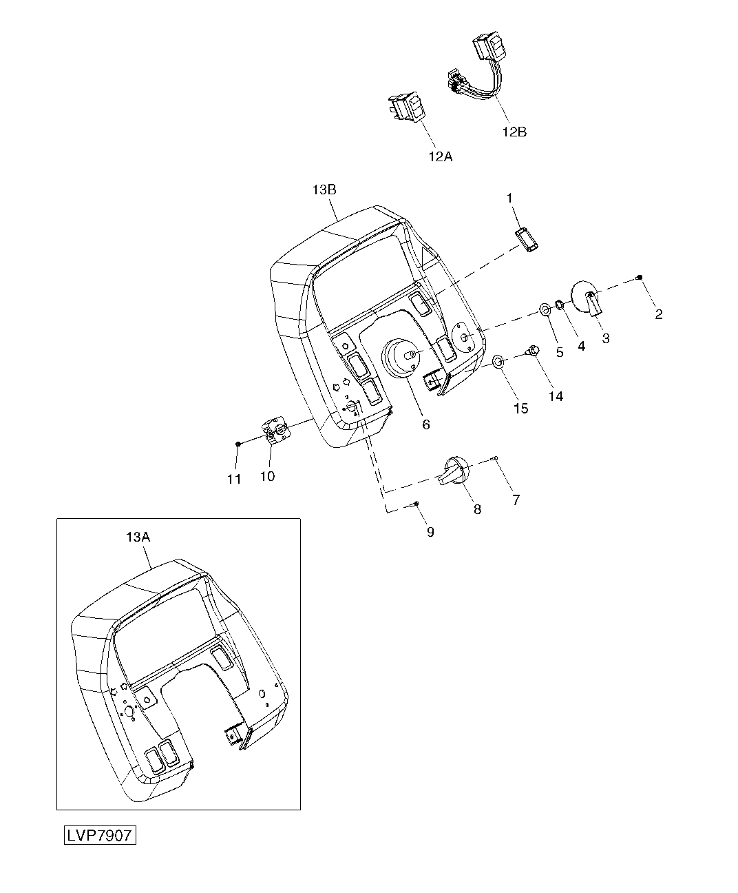 INSTRUMENT PANEL (ISOLATED OPEN OPERATOR STATION)