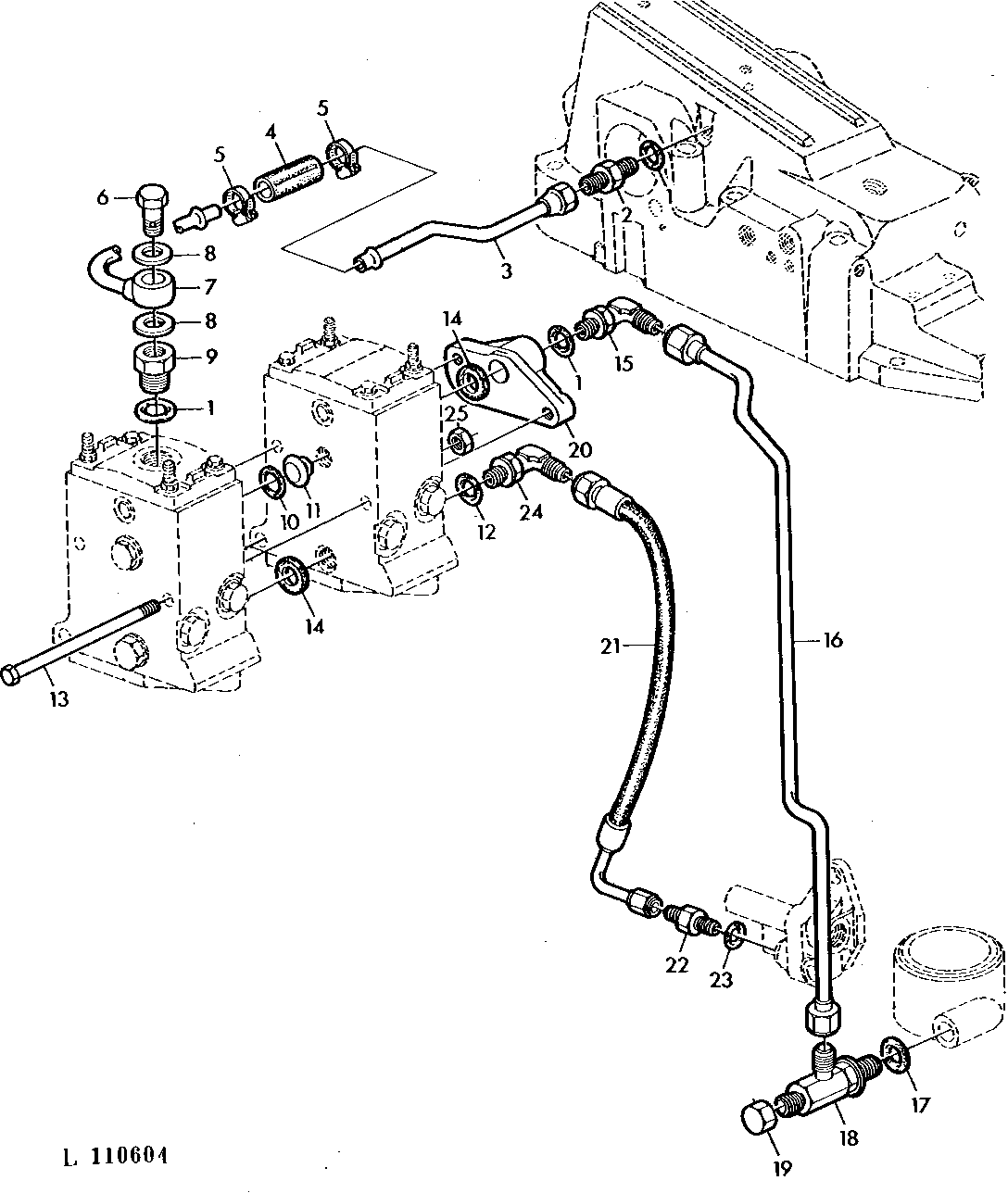 OIL LINES FOR SELECTIVE CONTROL VALVES (POPPET TYPE)
