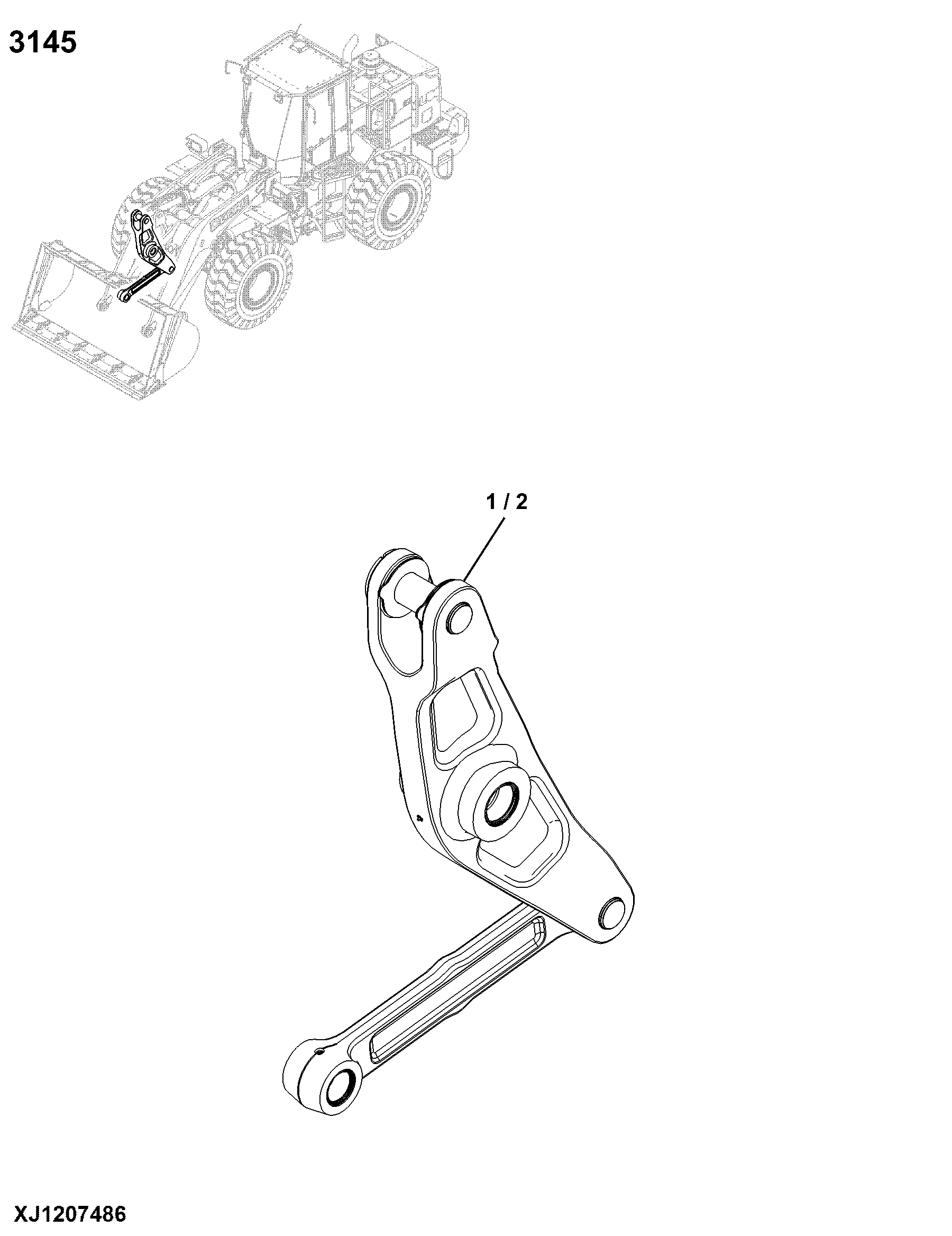3145 Bucket Loader Linkage