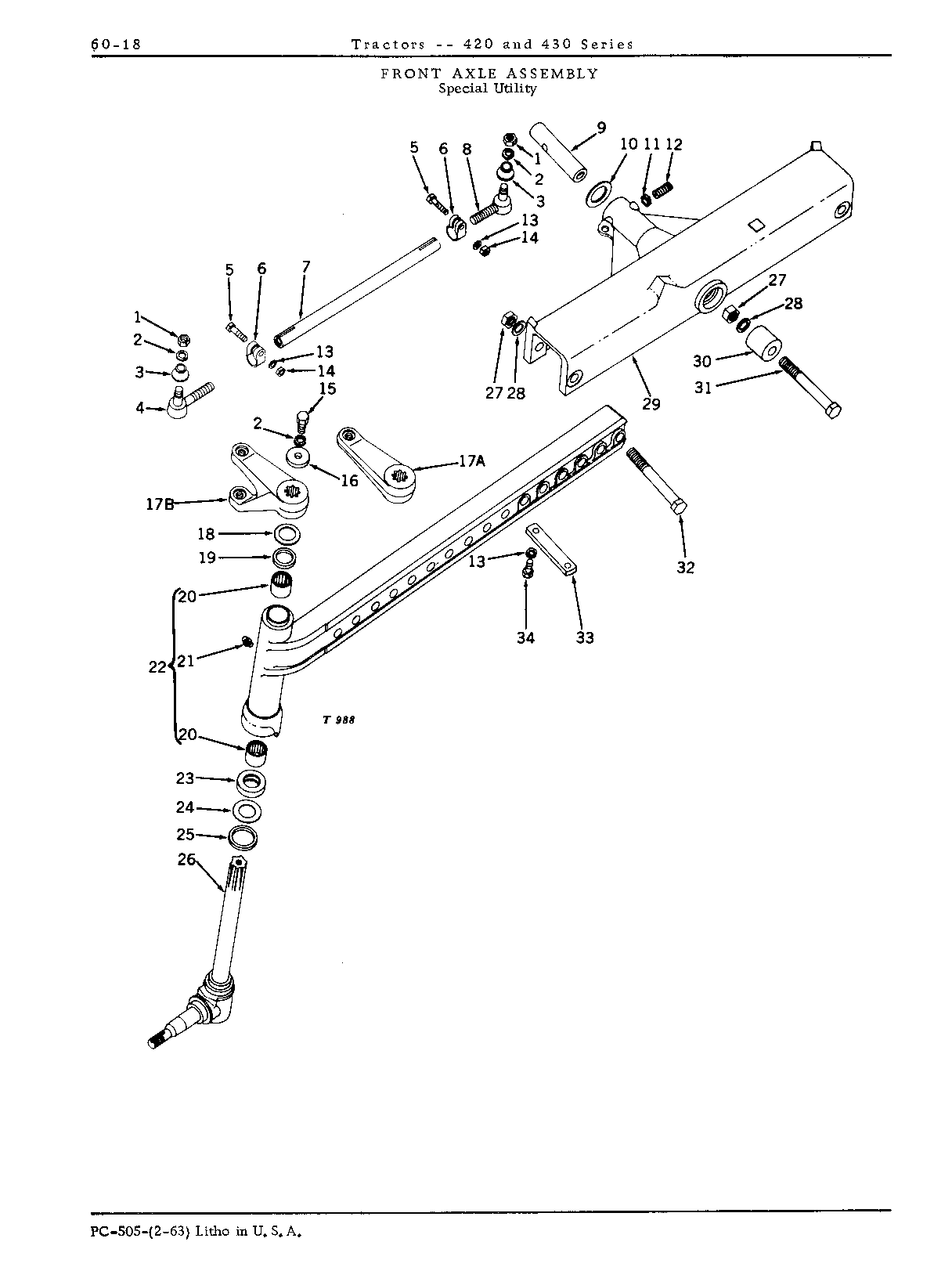 Front axle (I)
