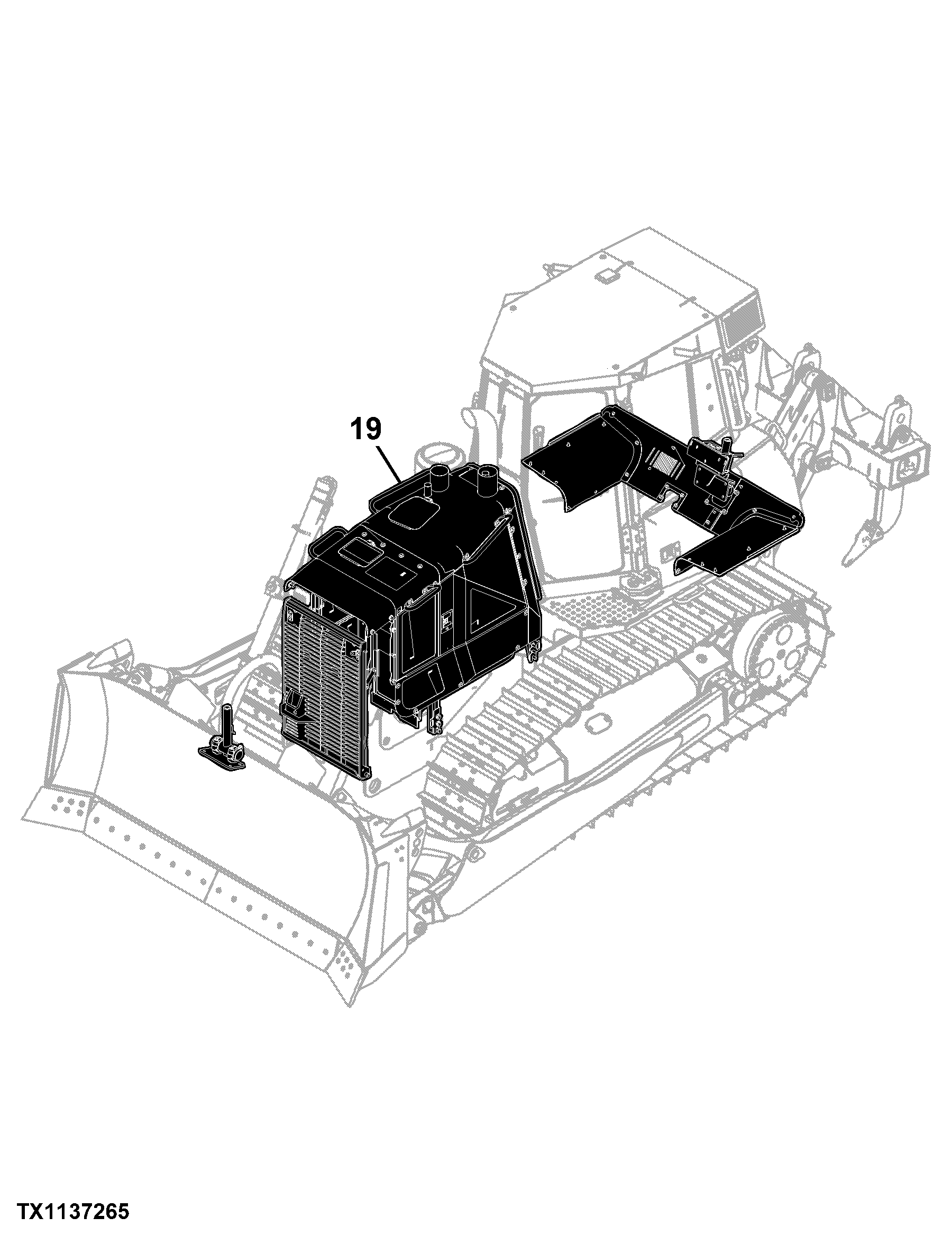 750K Crawler Dozer (PIN: 1T0750KX_ _E216966 - 270478) Engine 6068HT074
