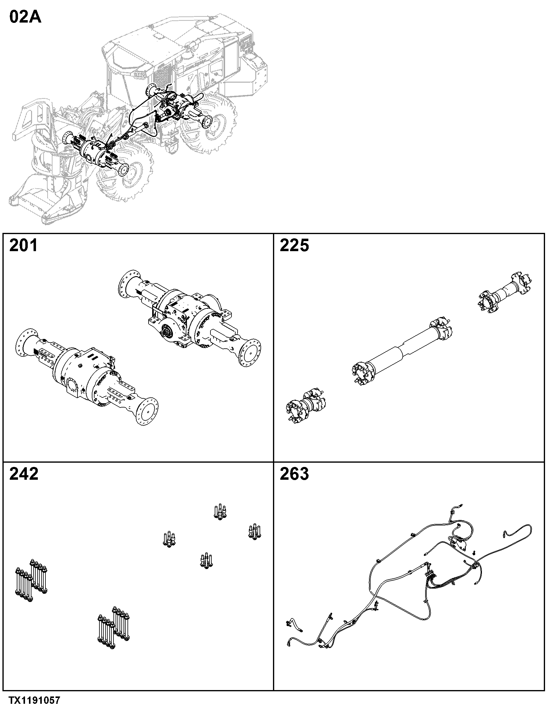 02A Axles, Differentials & Suspension Systems