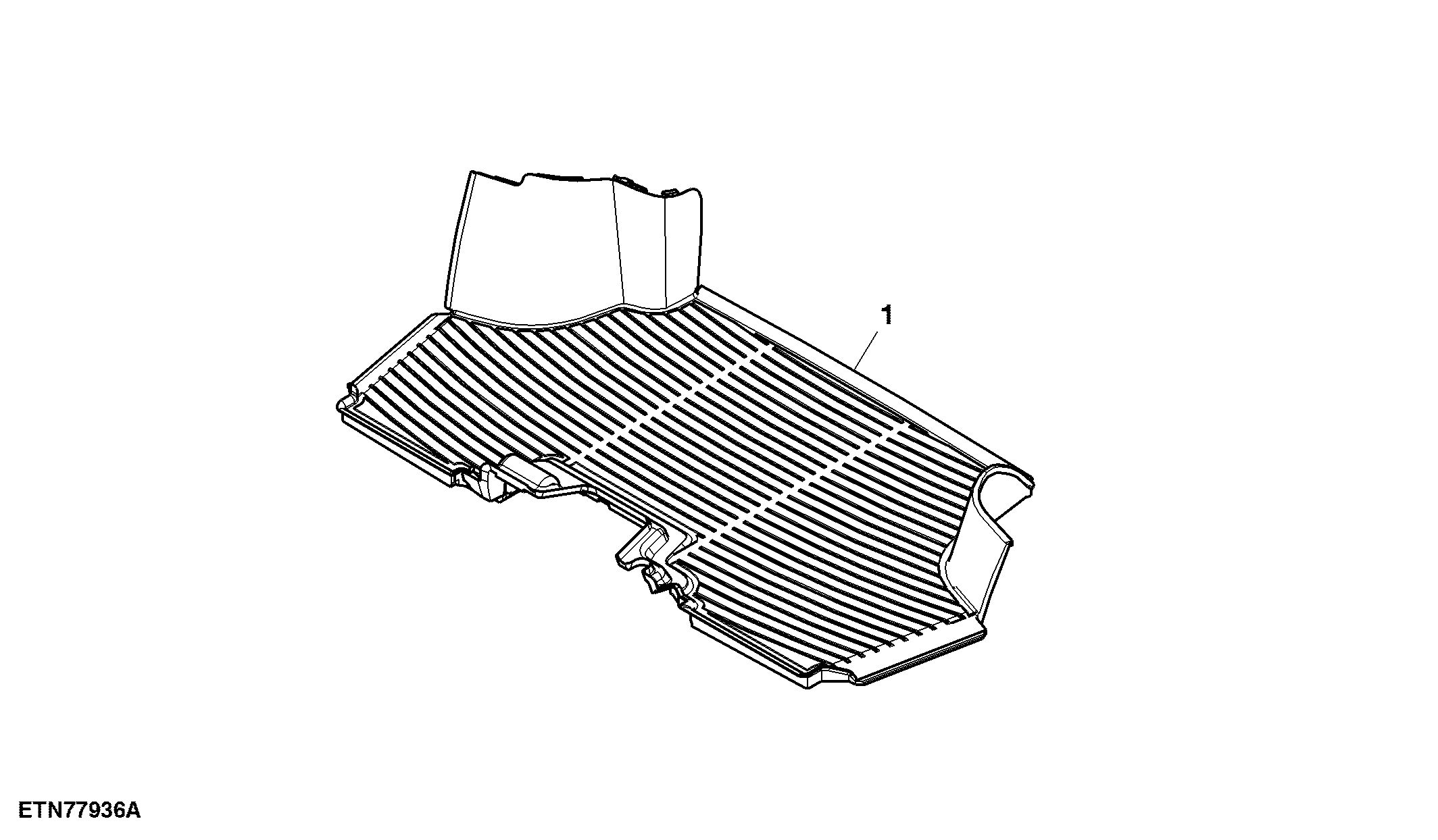 Floor Mat, Standard Cab, Front