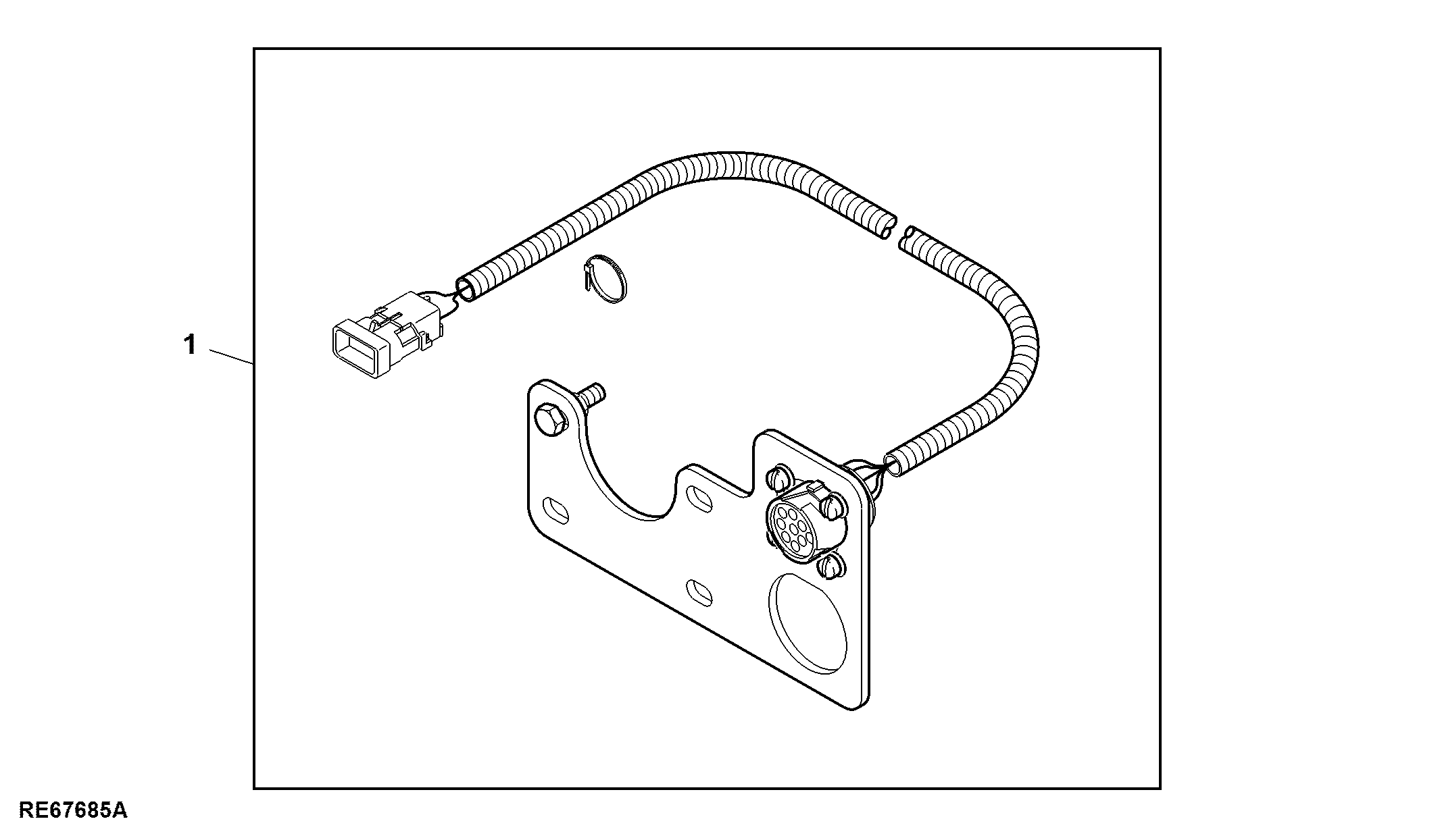 Attachment, Connector for Implement Feedback, 9 Pin