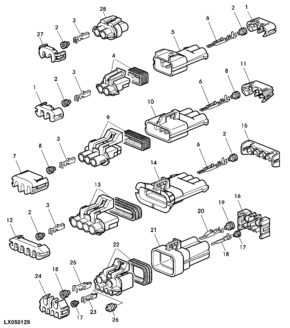CONNECTORS 2-, 3-, 4- OR 7-TERMINAL (METRI PACK)