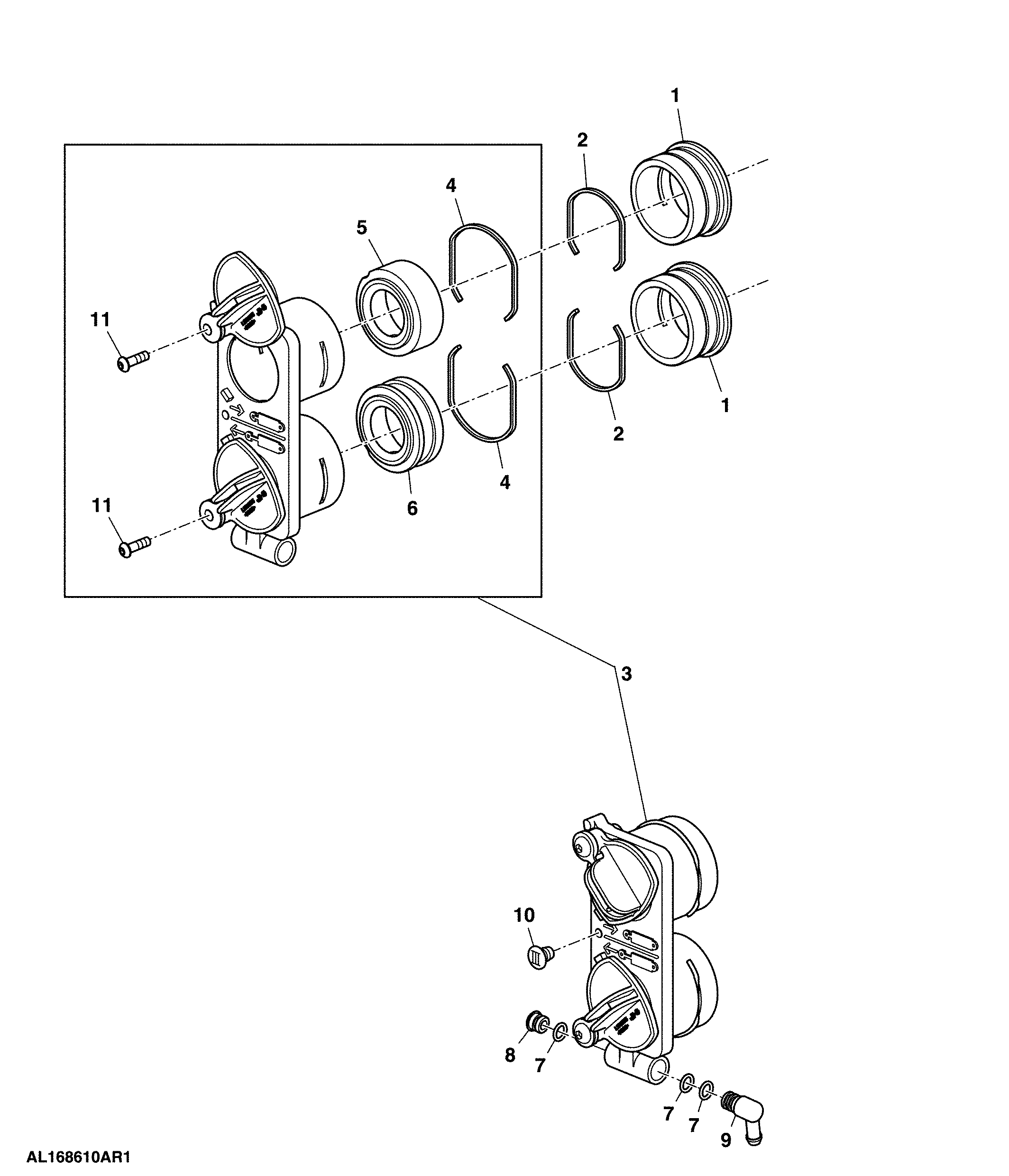 Dust Protection, Quick Couplers, Standard, Position III