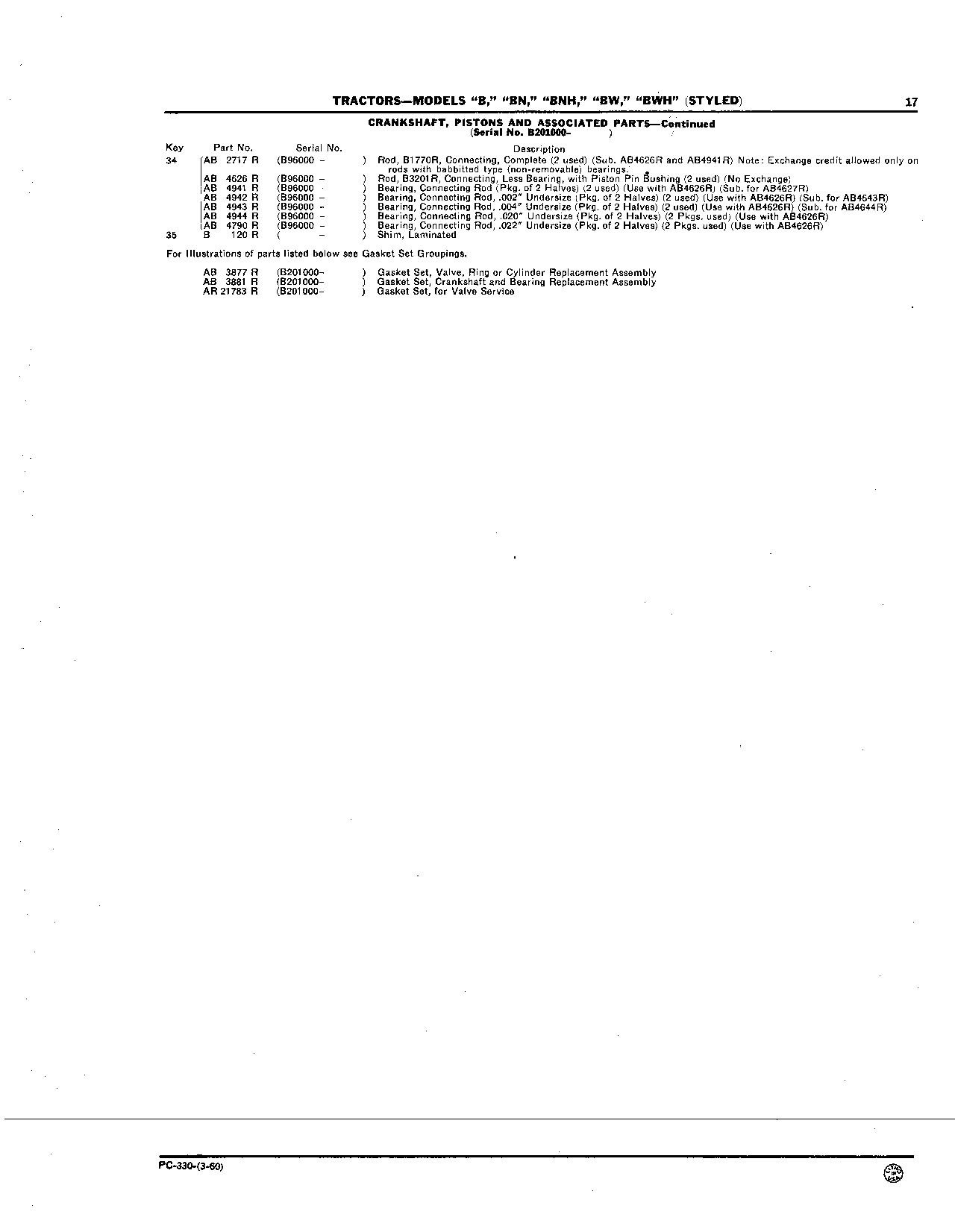 Connecting Rods (Continued)