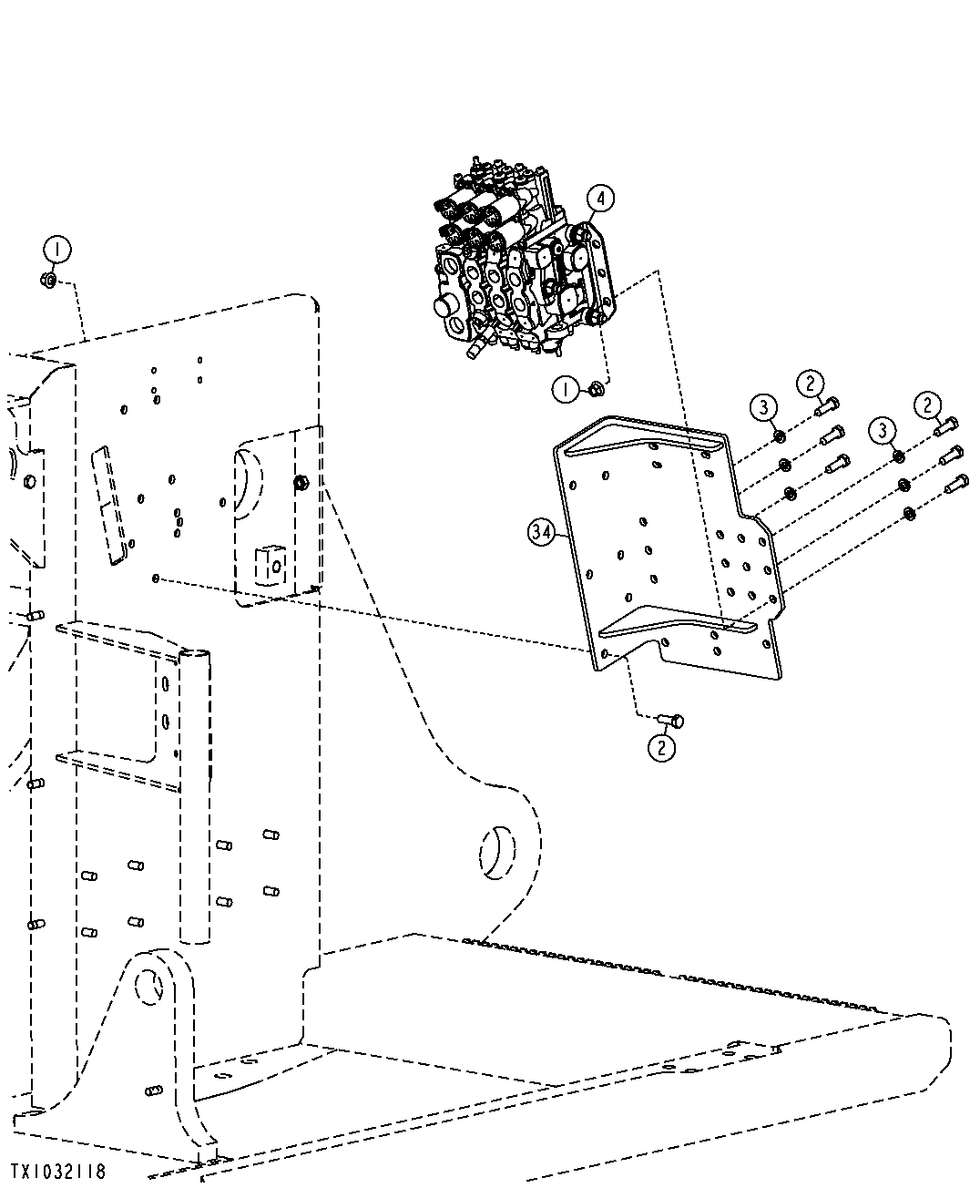 LEVELING VALVE - HARVESTER HEAD