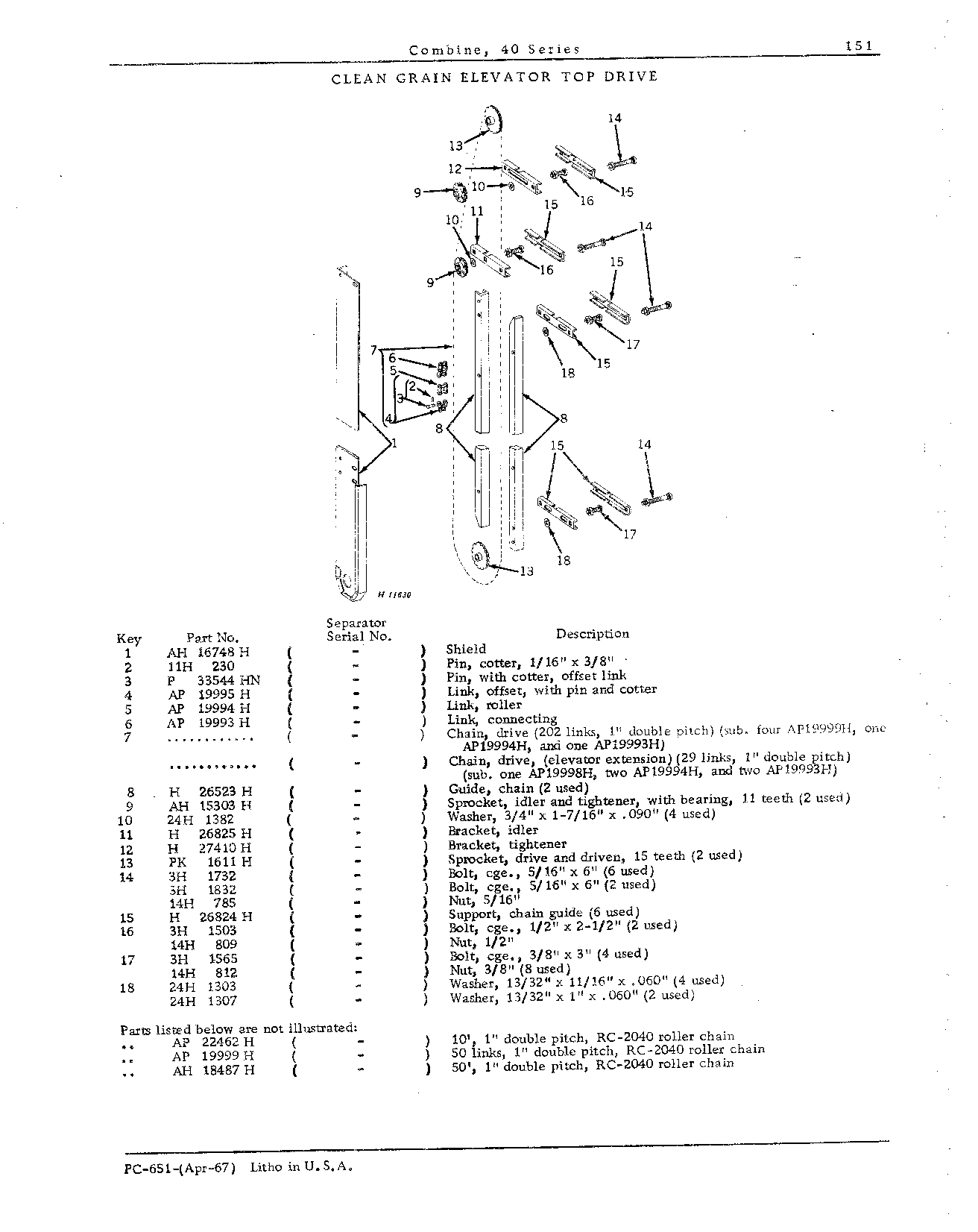 Drive Belts, Chains, and Tighteners (Continued)