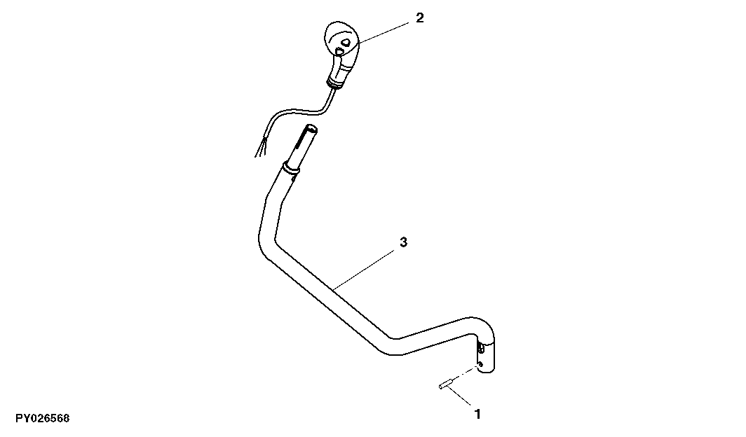 GEAR SHIFT LEVER (POWRREVERSER TRANSMISSION)